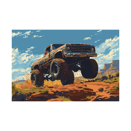 Monster Truck Poster Art Print