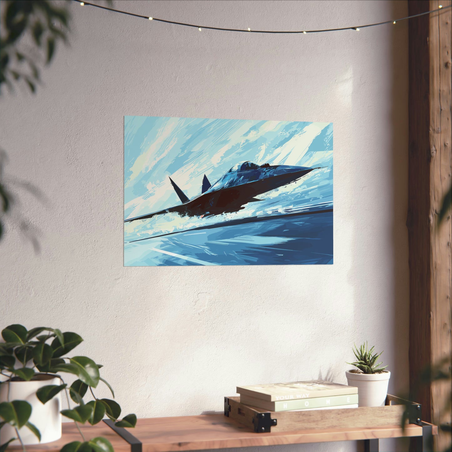 Fighter Jet Plane Art Print Poster | Unframed