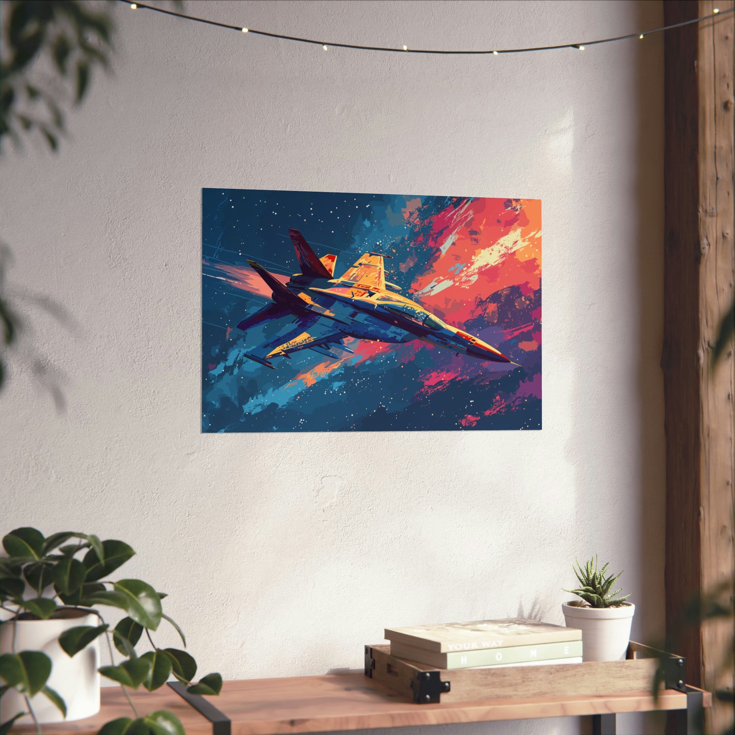 Fighter Jet Plane Art Print Poster | Unframed