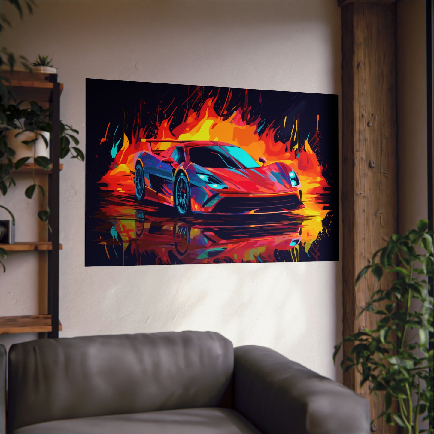 Supercar Sports Car Poster Art Print | Customizable