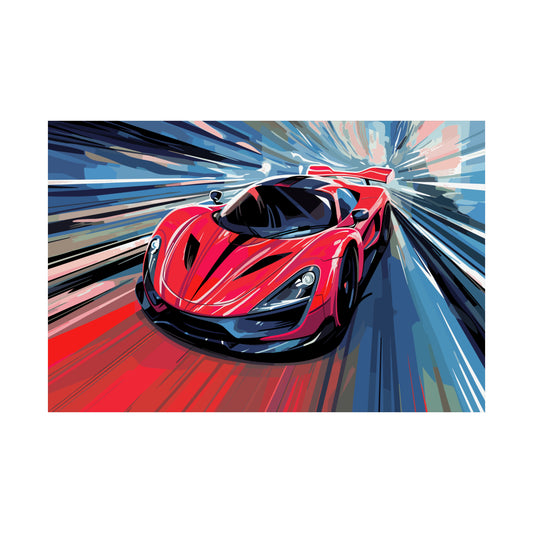 Supercar Sports Car Poster Art Print