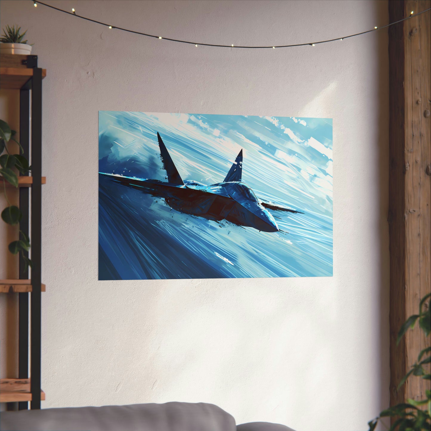 Fighter Jet Plane Art Print Poster | Unframed