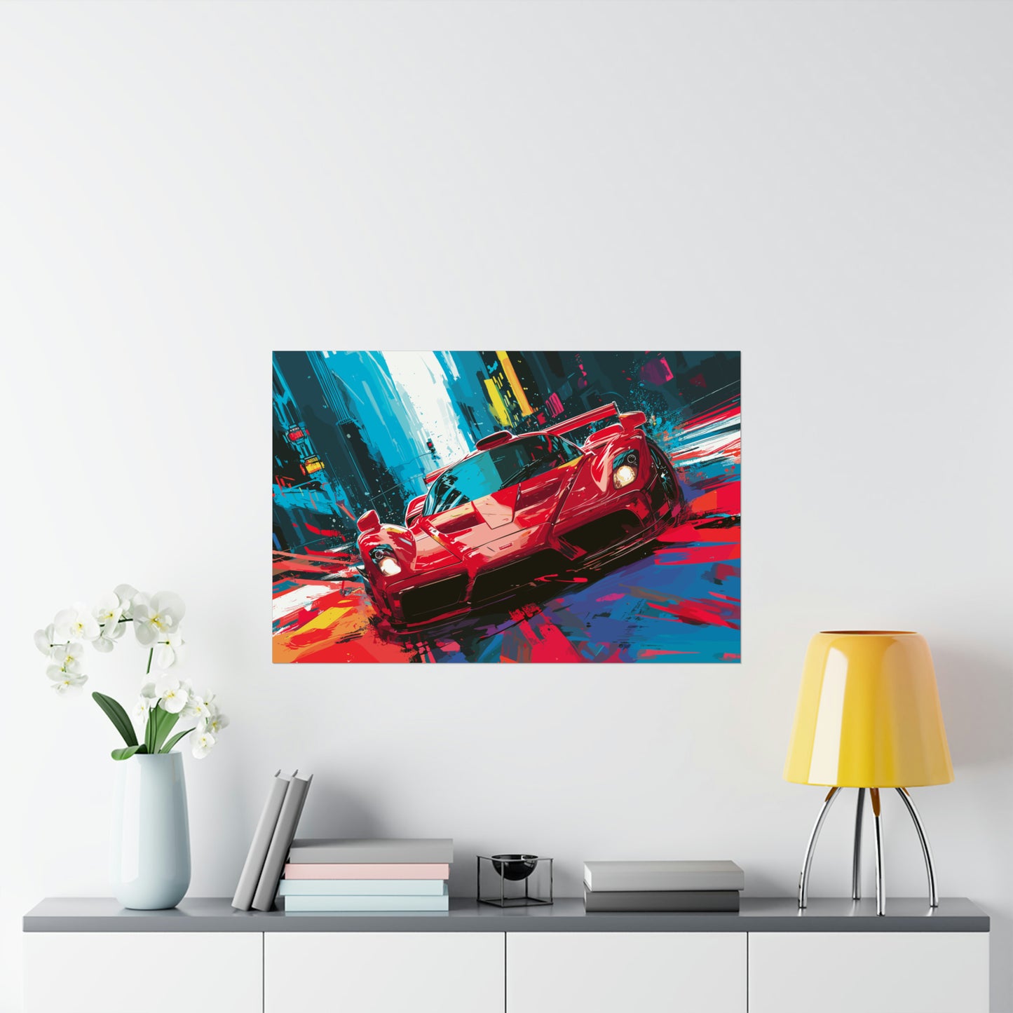 Supercar Sports Car Poster Art Print | Customizable