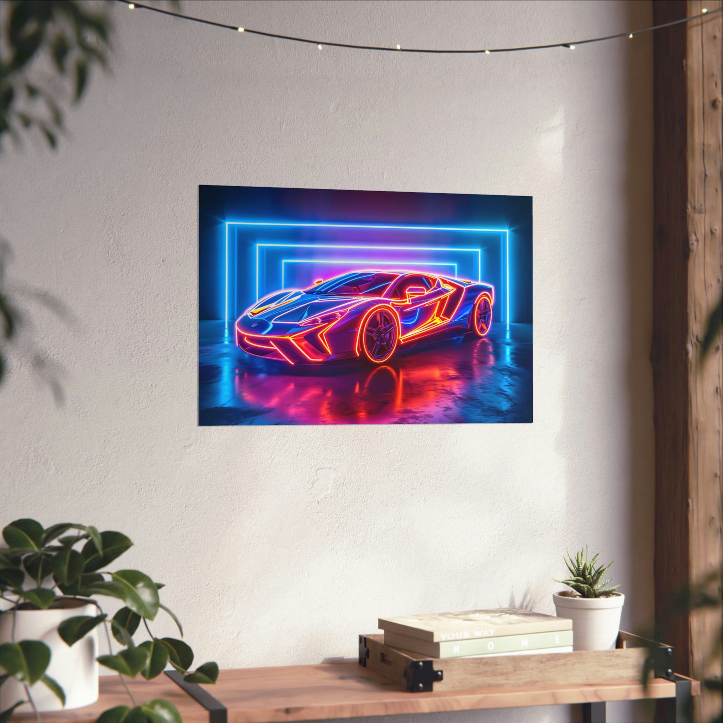 Supercar Sports Car Poster Art Print | Customizable