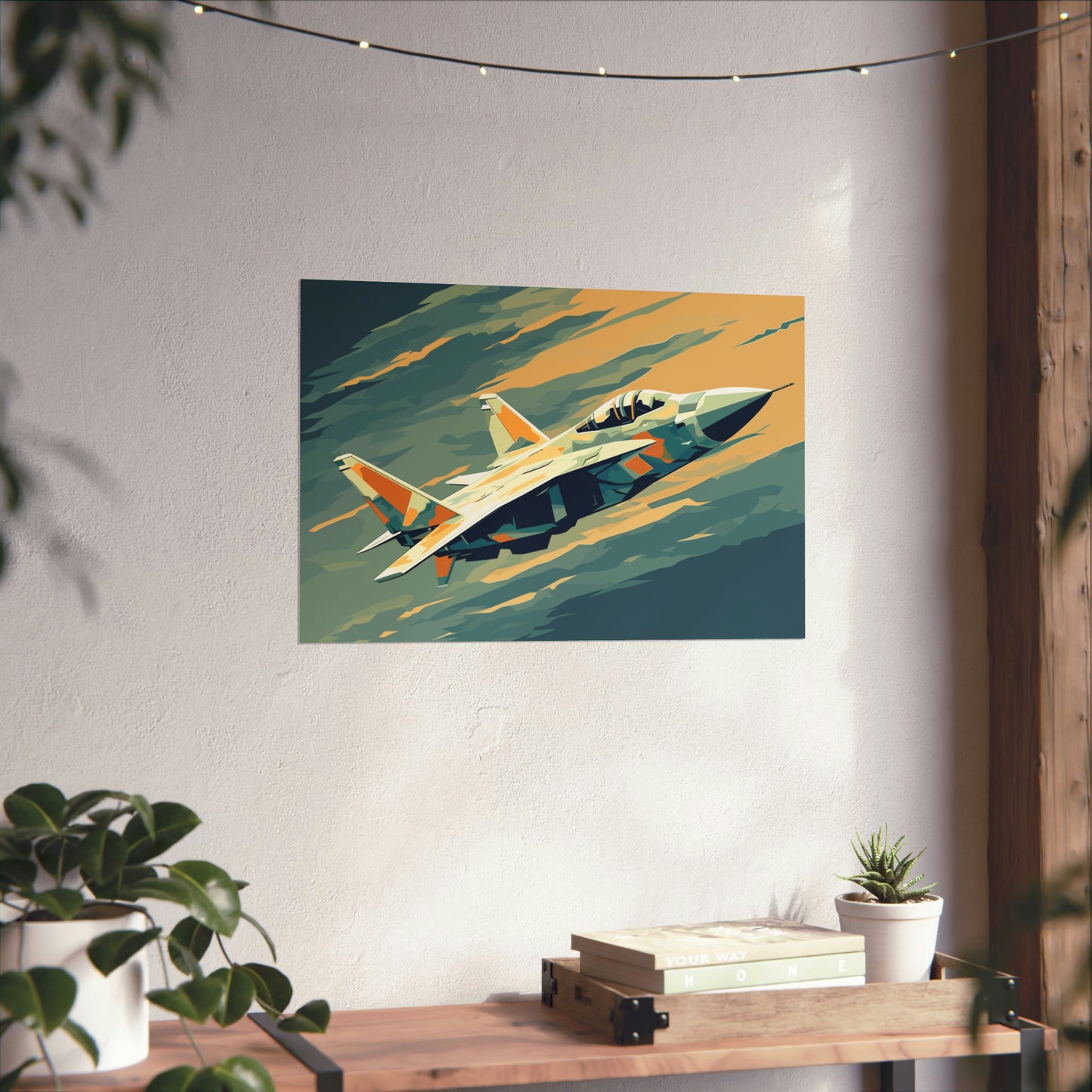 Fighter Jet Plane Art Print Poster | Unframed