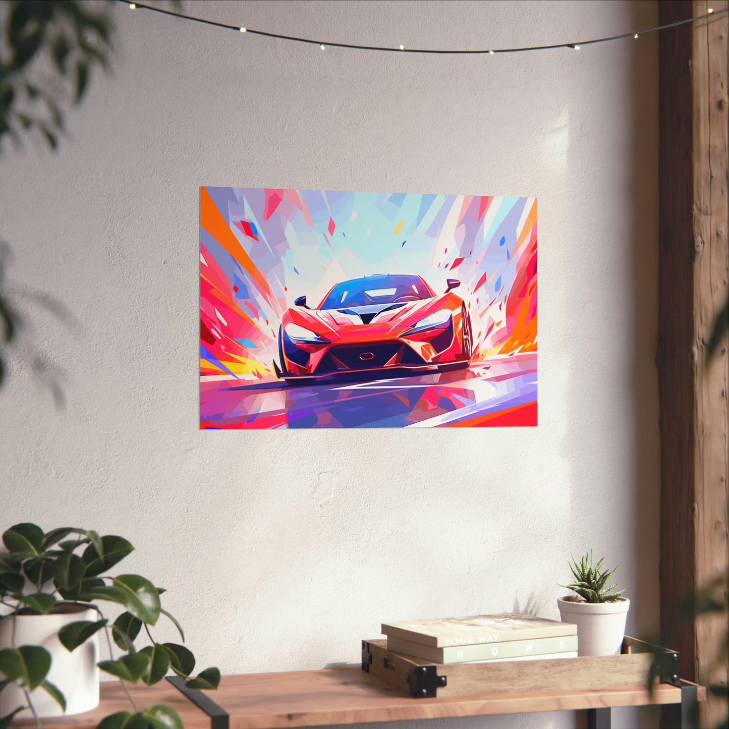 Supercar Sports Car Poster Art Print | Customizable