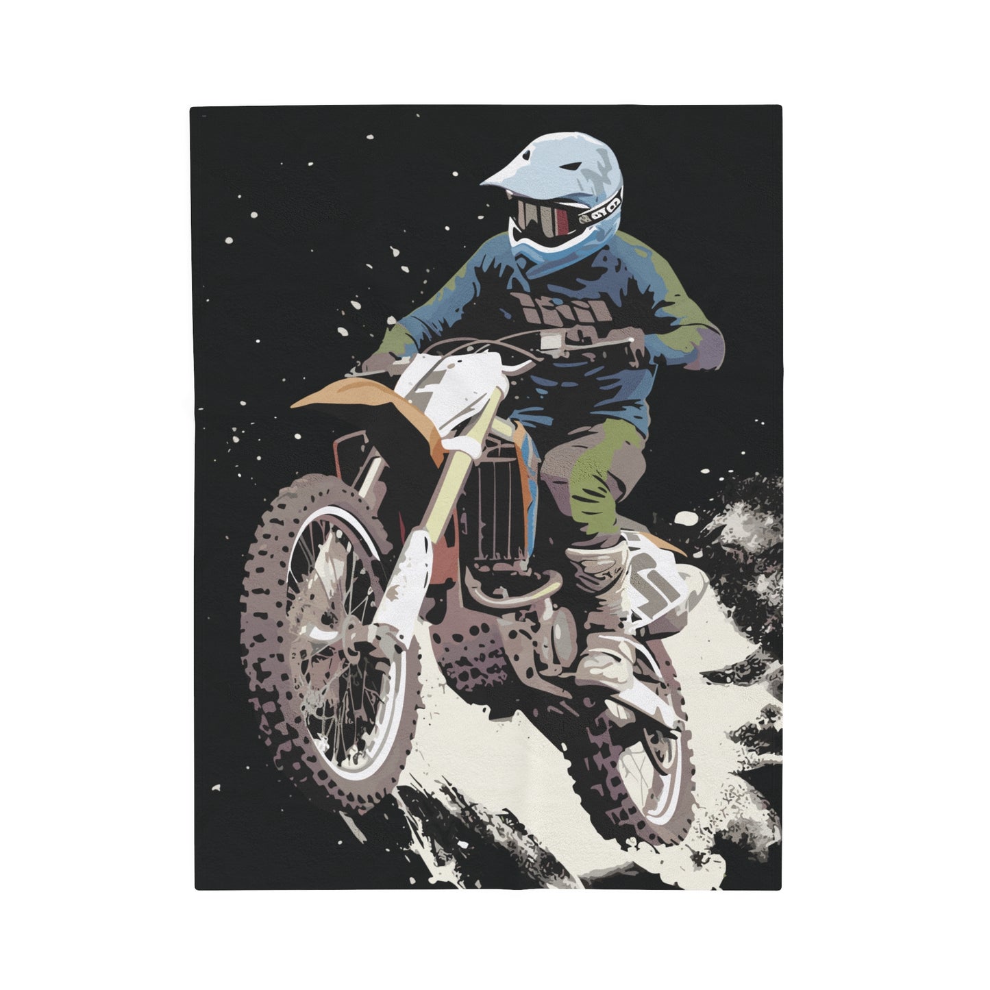 Dirt Bike Rider | Plush Blanket
