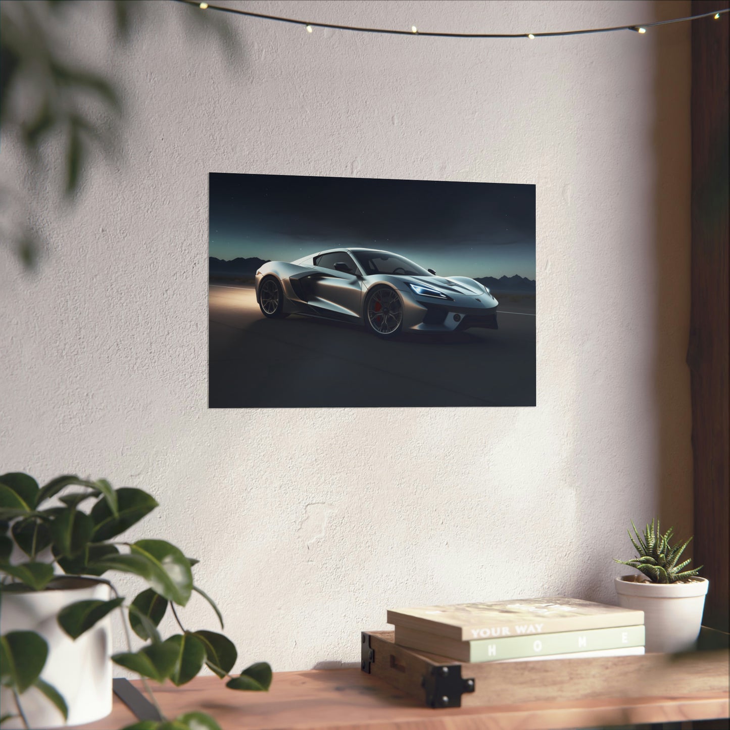 Supercar Sports Car Poster Art Print | Customizable