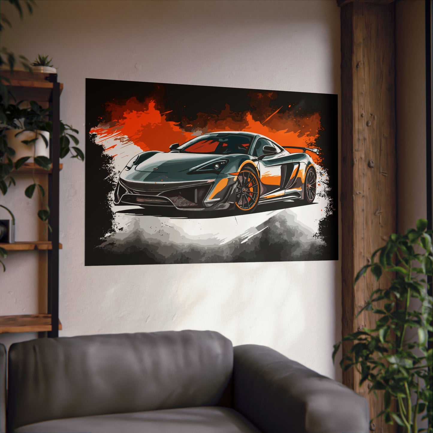 Supercar Sports Car Poster Art Print | Customizable