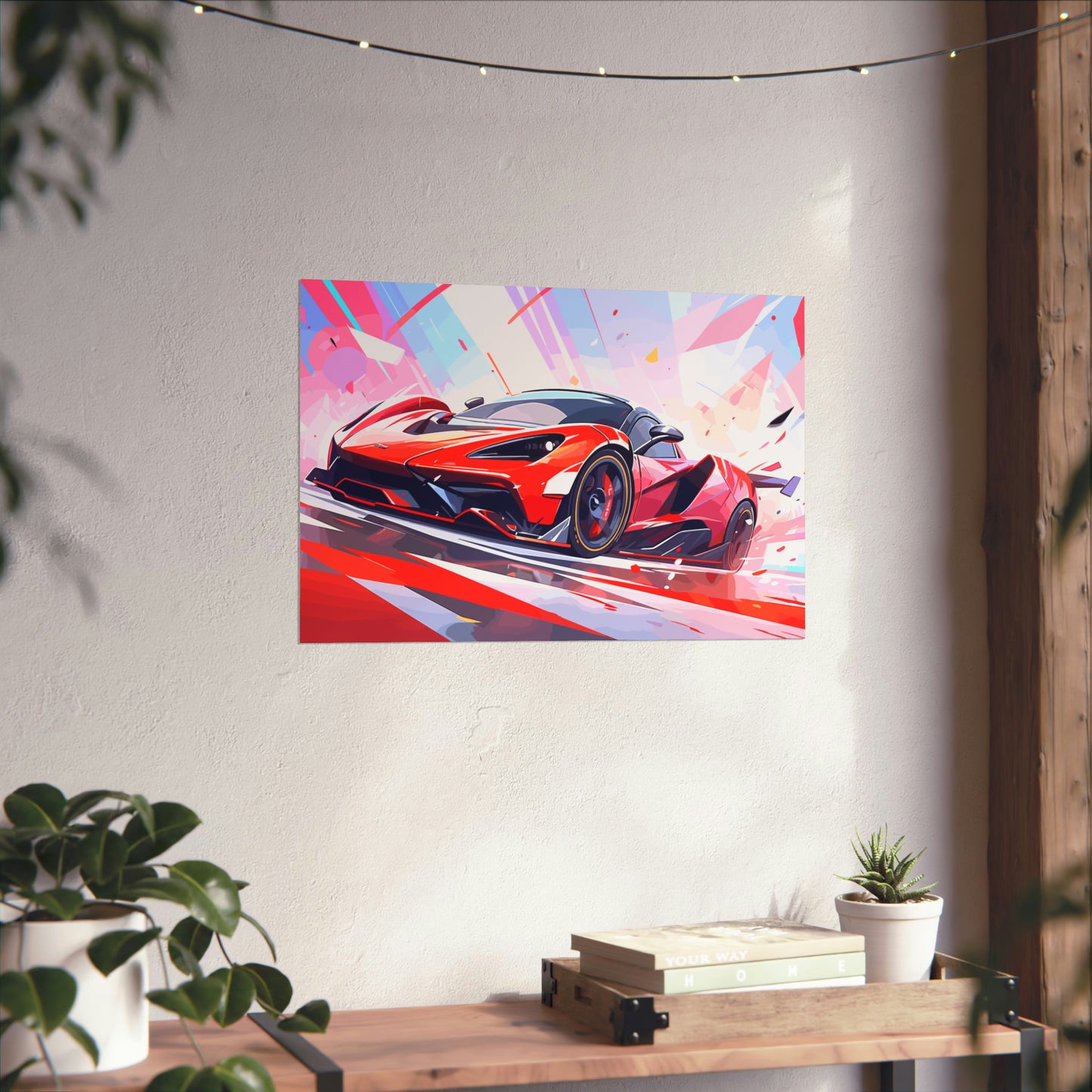 Supercar Sports Car Poster Art Print