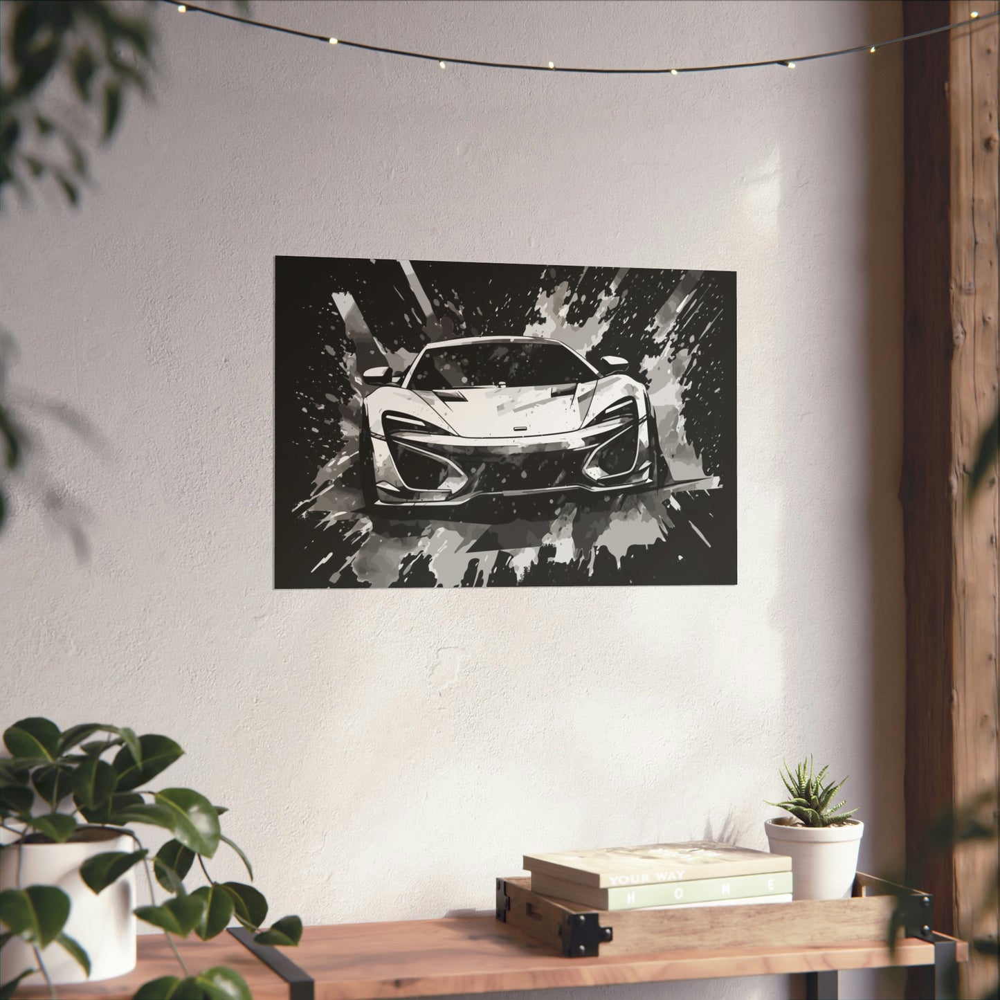 Supercar Sports Car Poster Art Print | Customizable