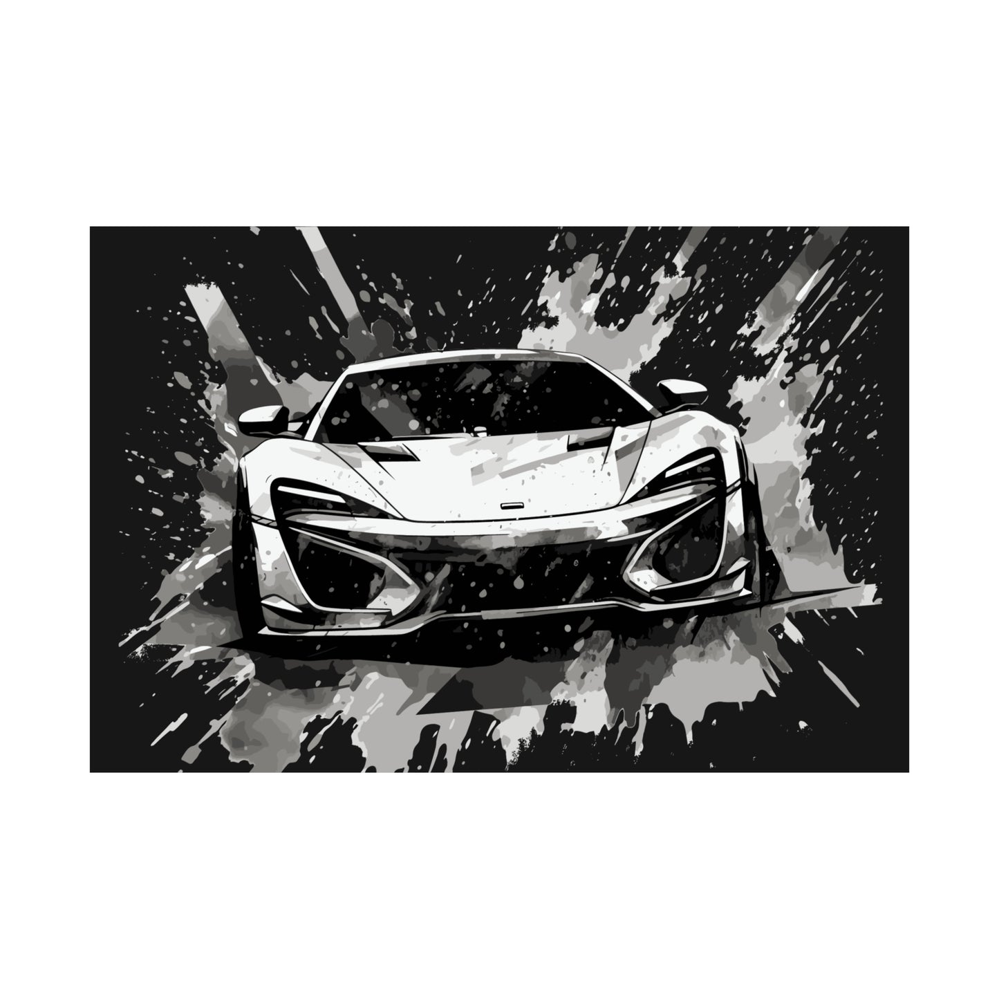 Supercar Sports Car Poster Art Print | Customizable
