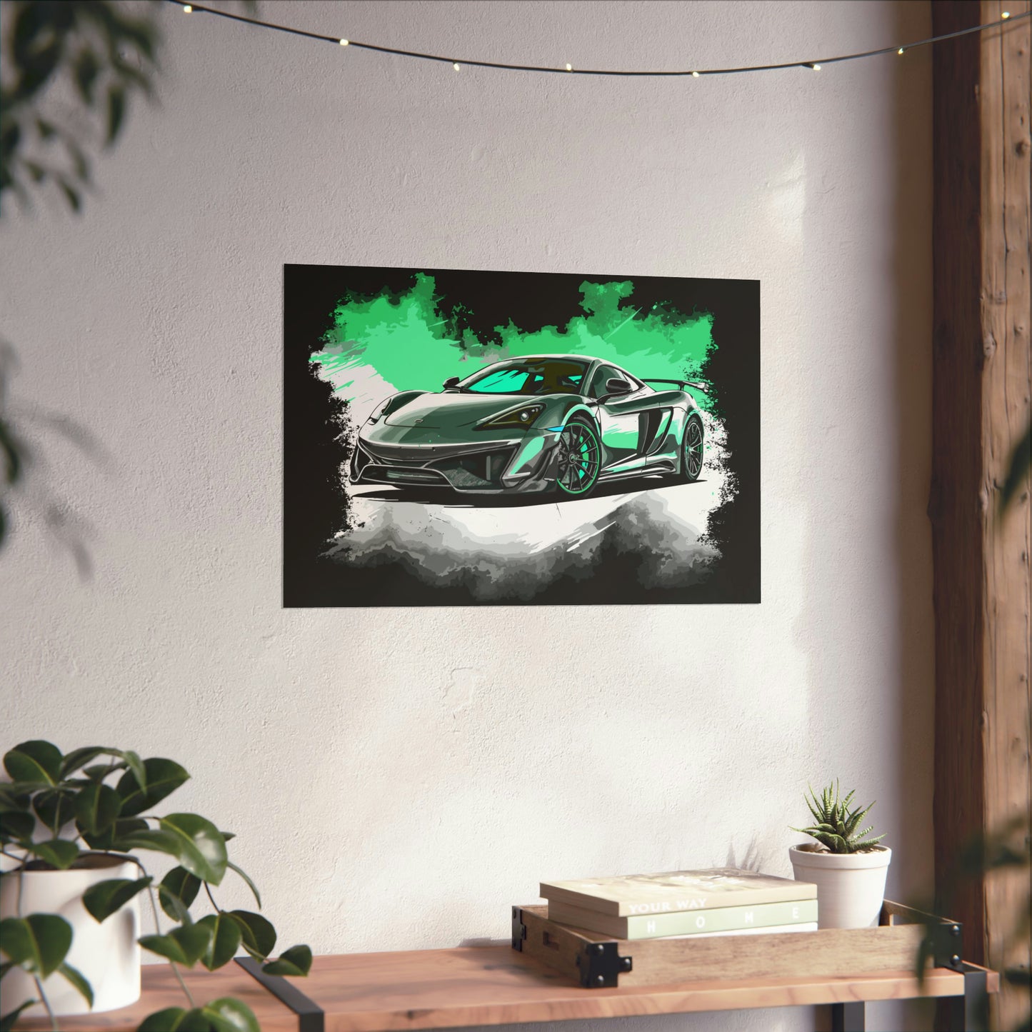 Supercar Sports Car Poster Art Print | Customizable