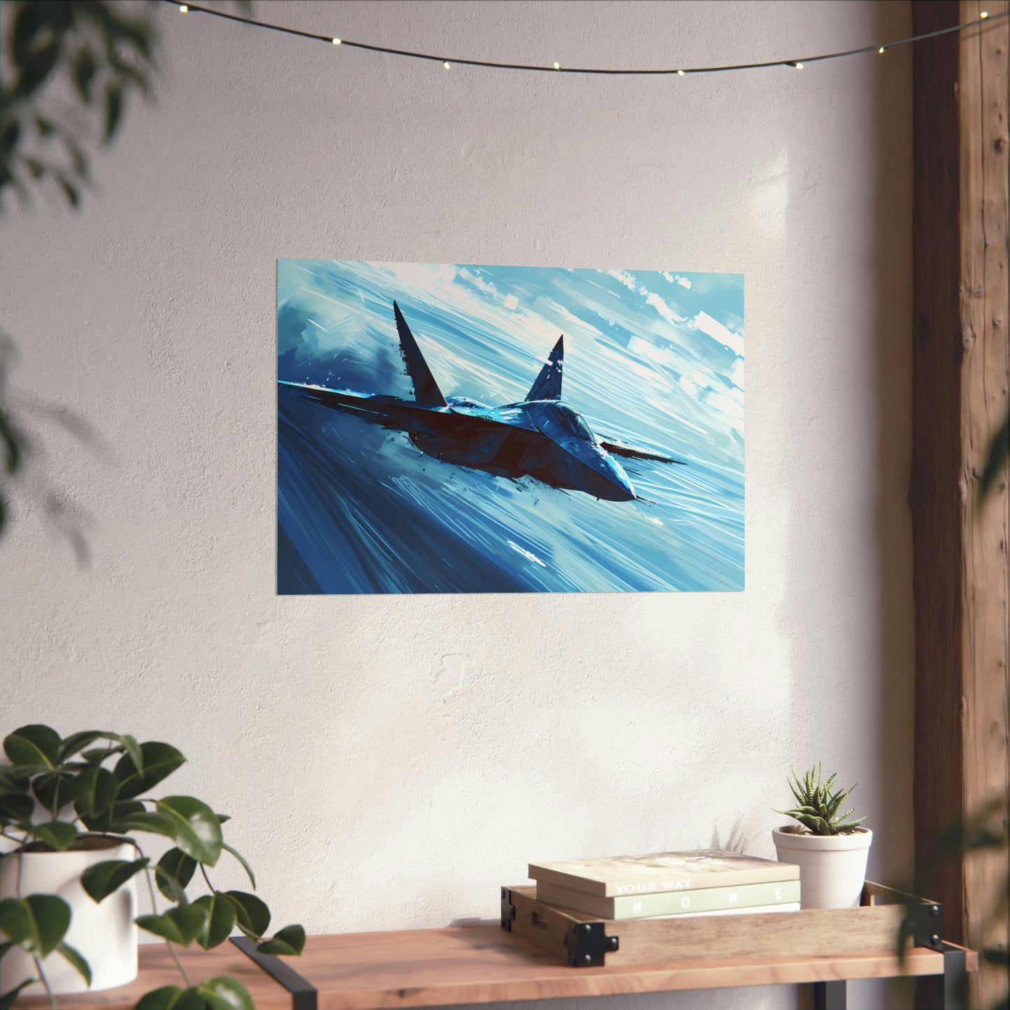 Fighter Jet Plane Art Print Poster | Unframed