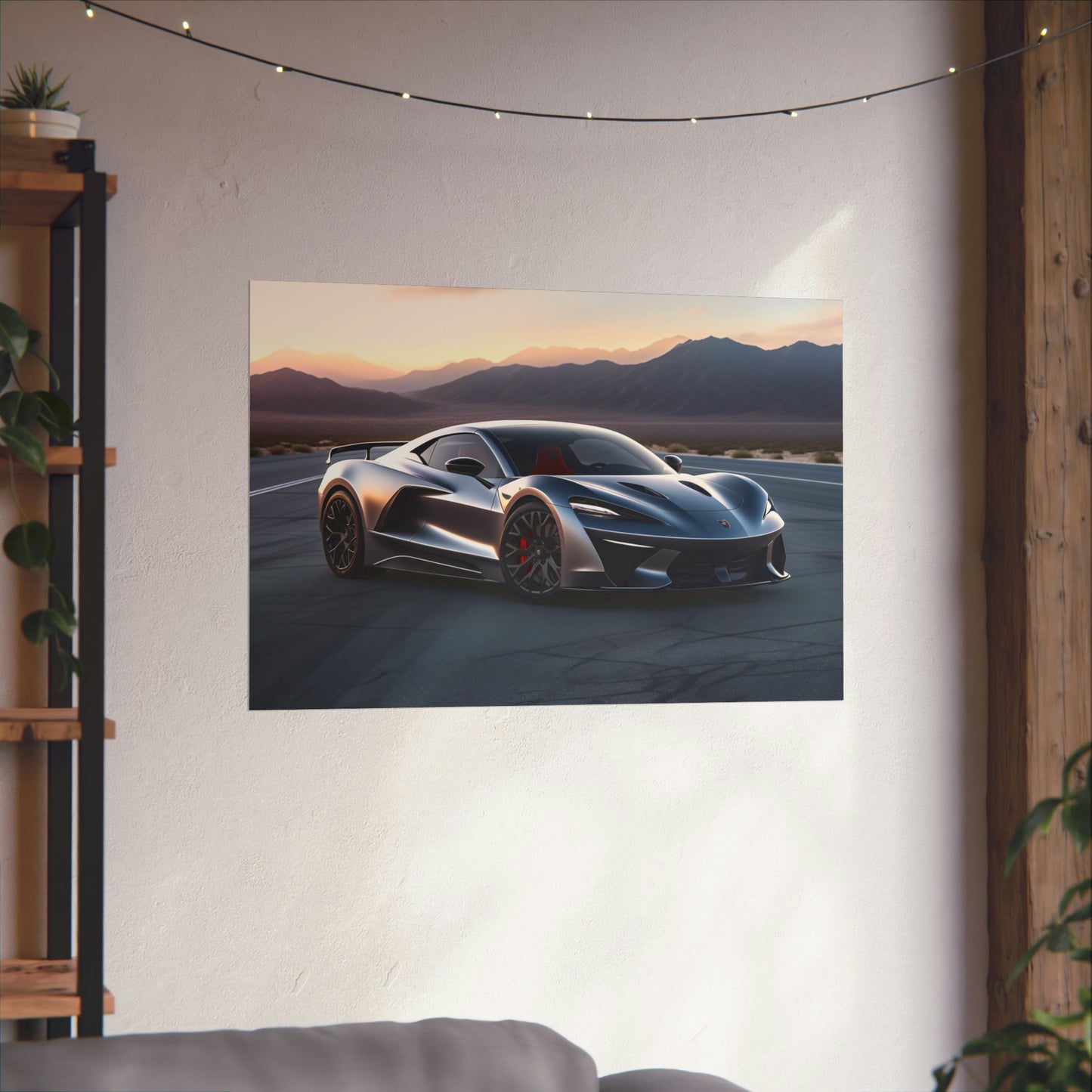 Supercar Sports Car Poster Art Print | Customizable