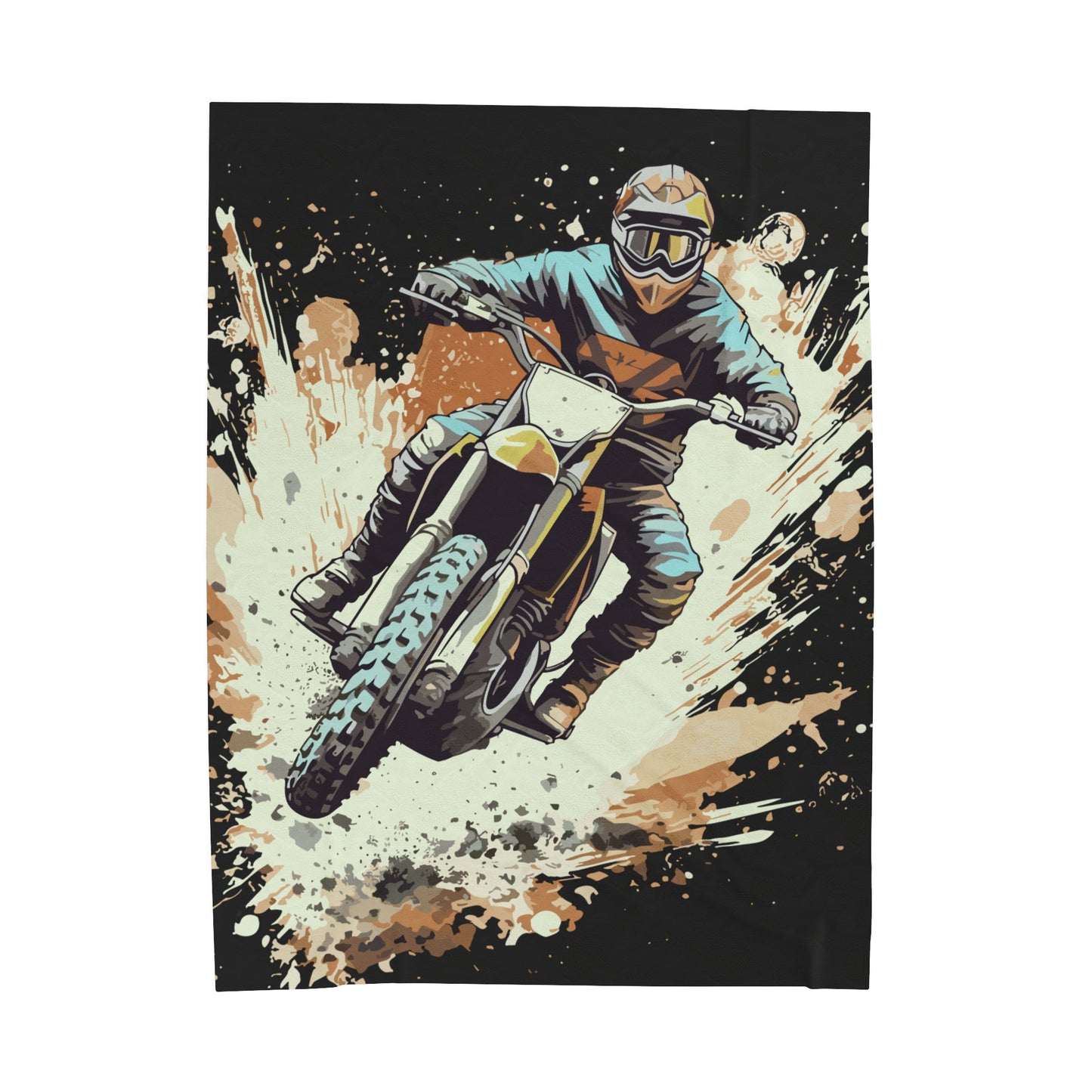 Dirt Bike Rider | Plush Blanket