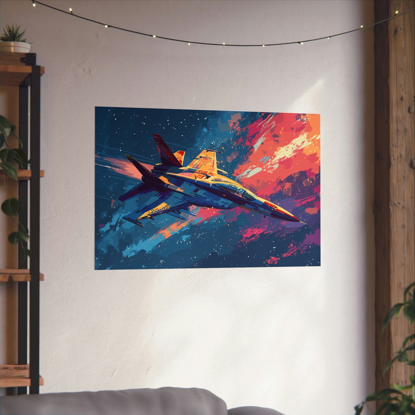 Fighter Jet Plane Art Print Poster | Unframed