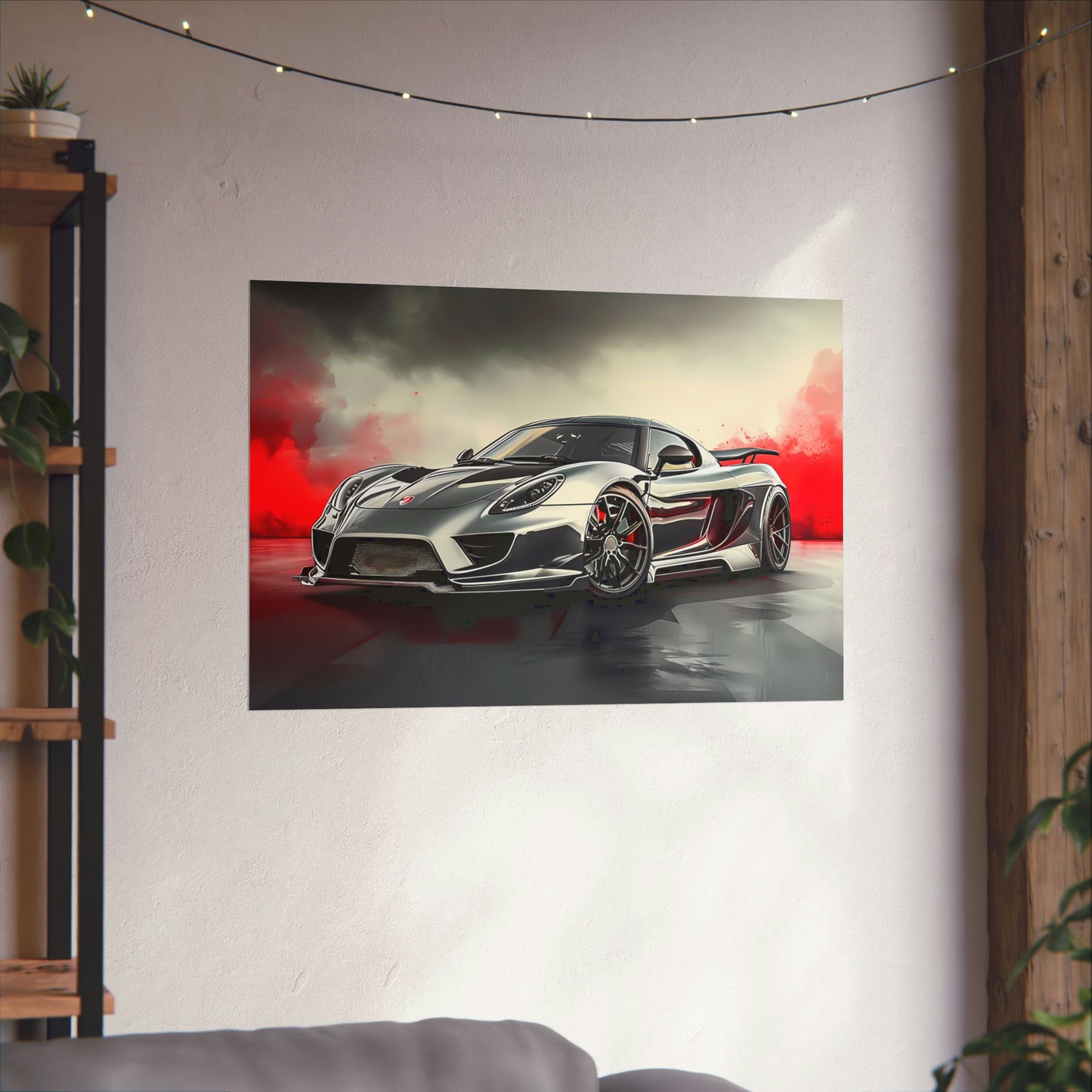 Supercar Sports Car Poster Art Print | Customizable | Unframed