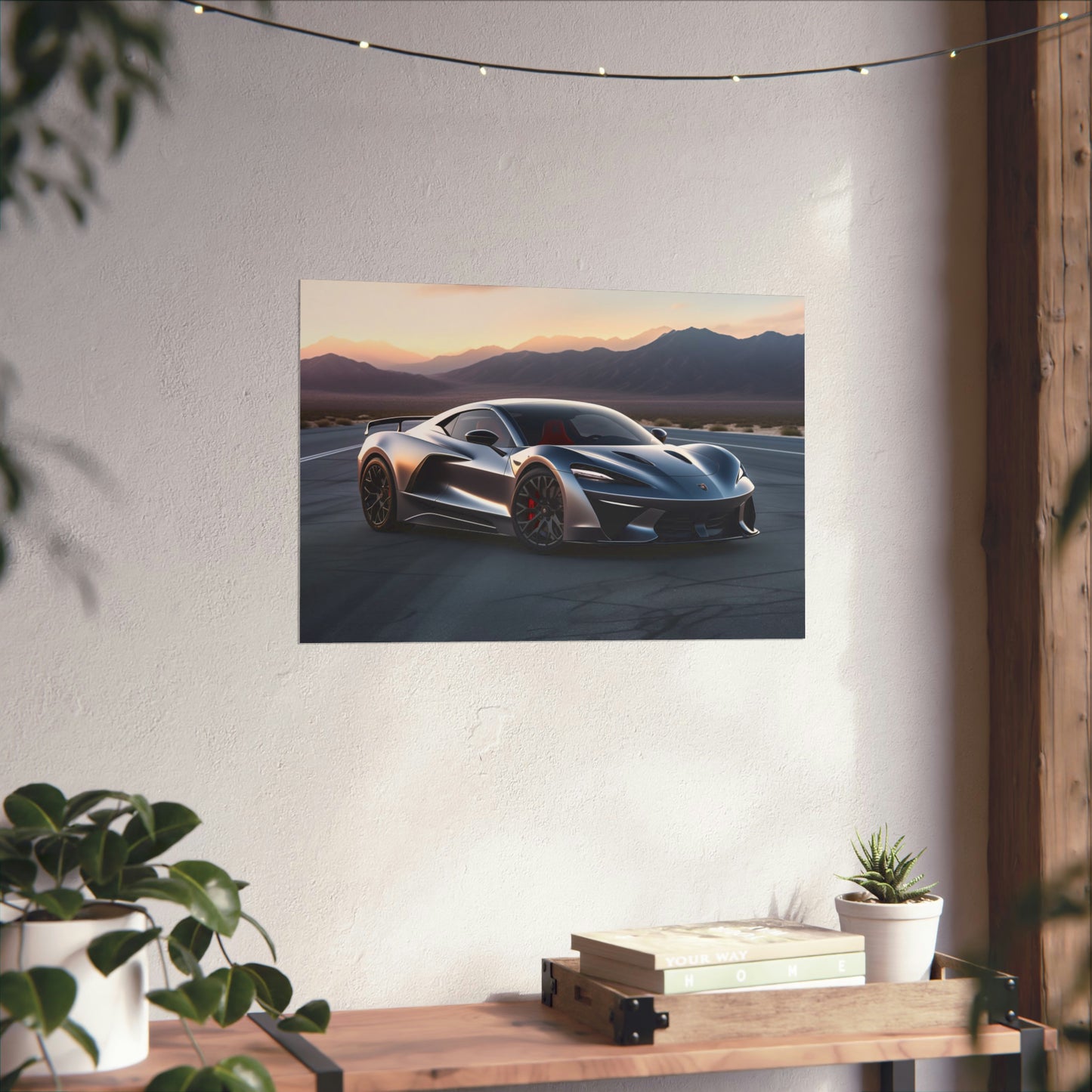 Supercar Sports Car Poster Art Print | Customizable