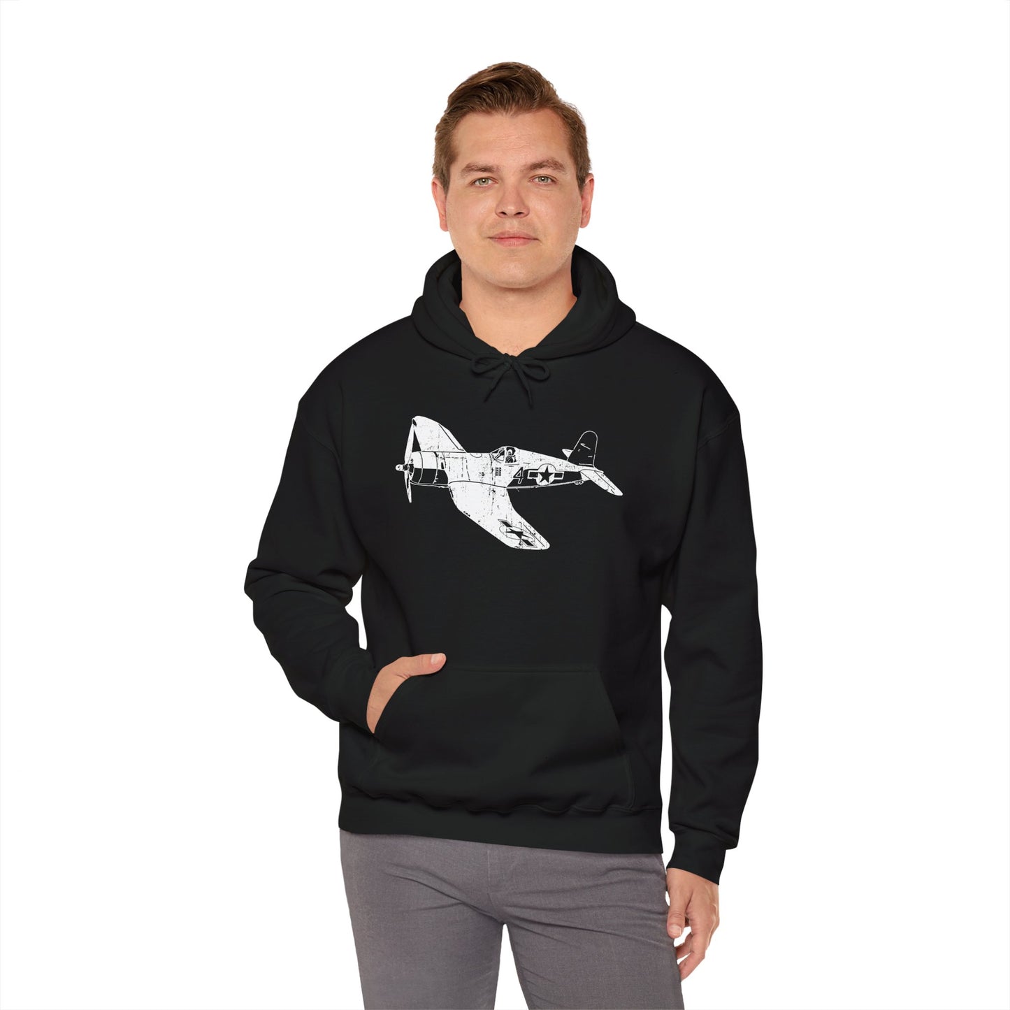 Vintage WWII Fighter Jet Hoodie