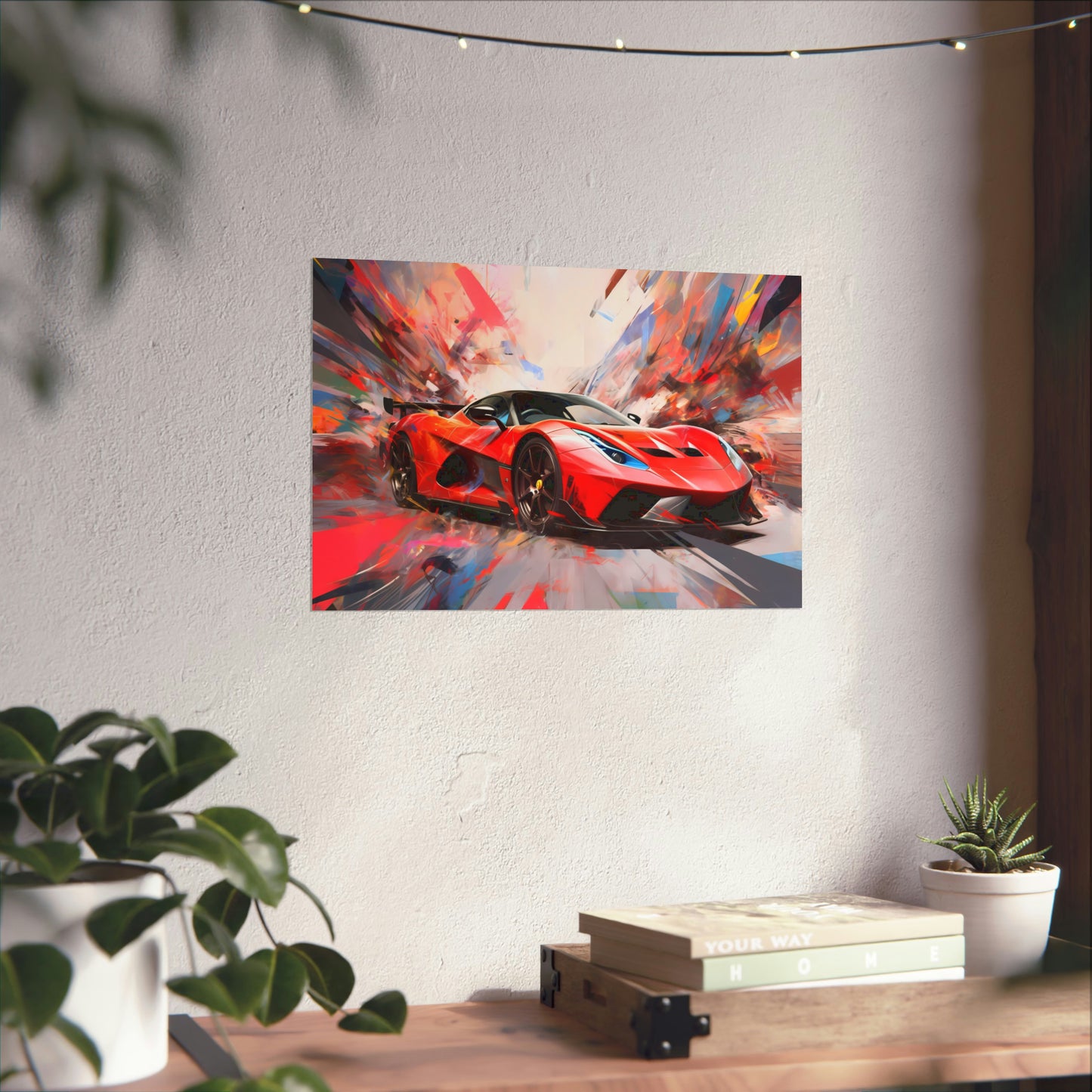 Supercar Sports Car Poster Art Print | Customizable