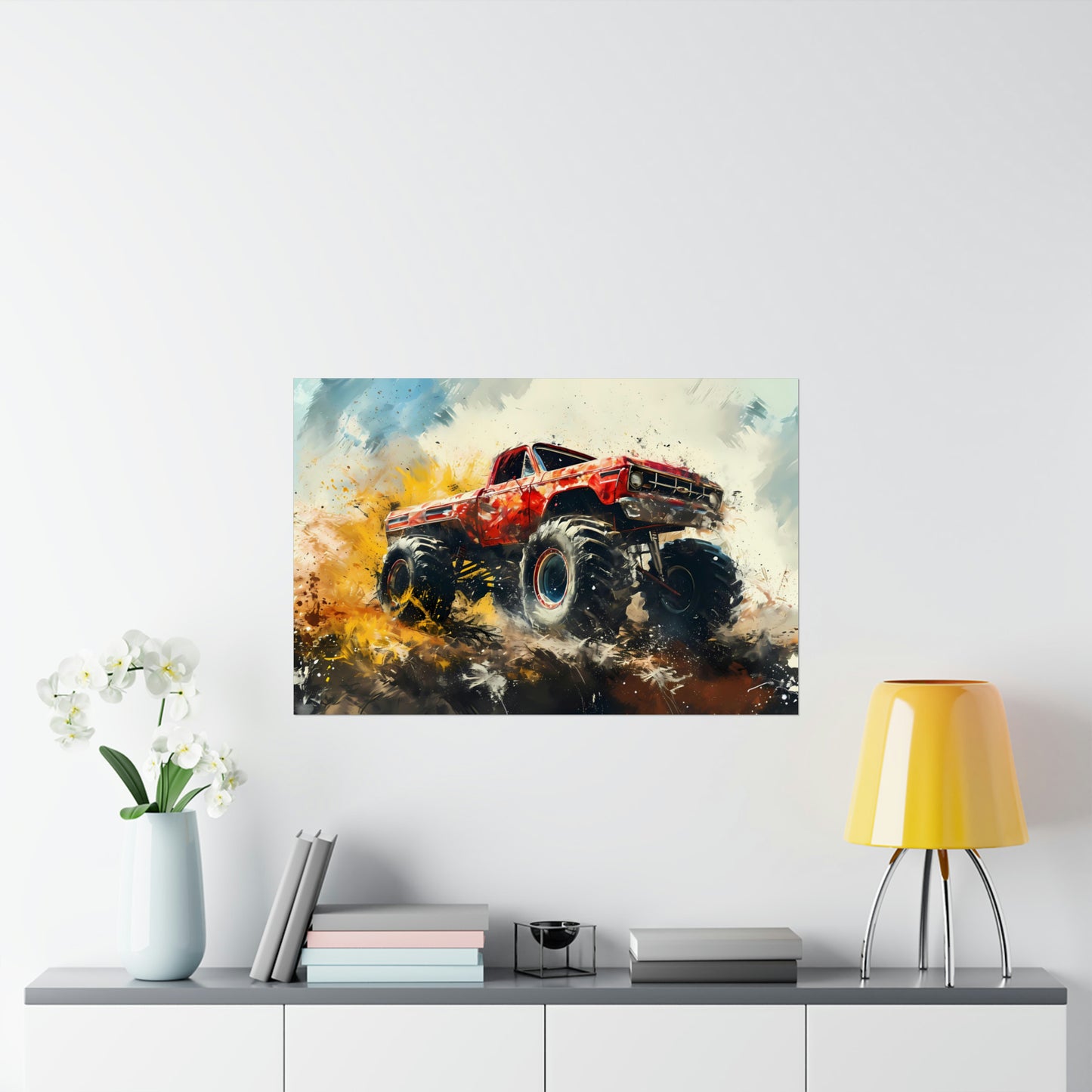 Monster Truck Poster Art Print | Customizable