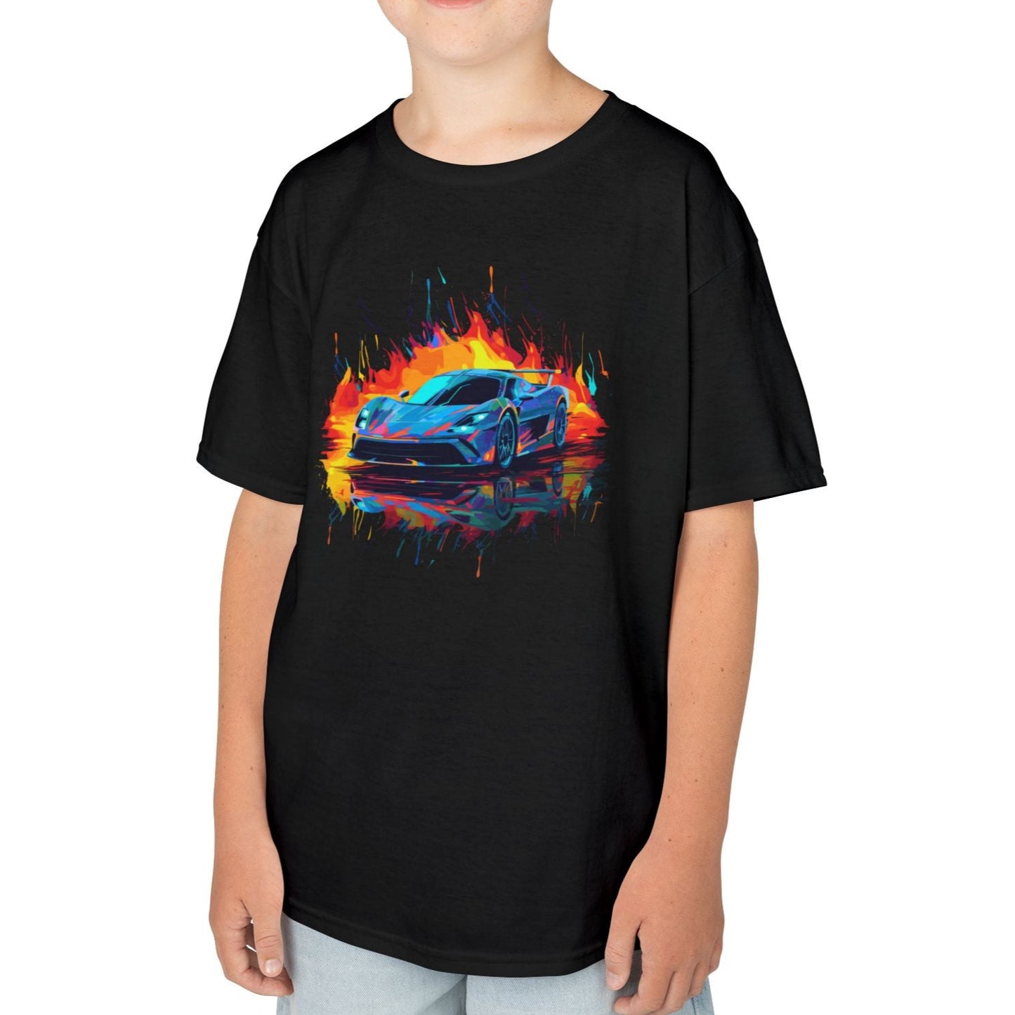 Supercar Sports Car Youth Size Boys T-Shirt