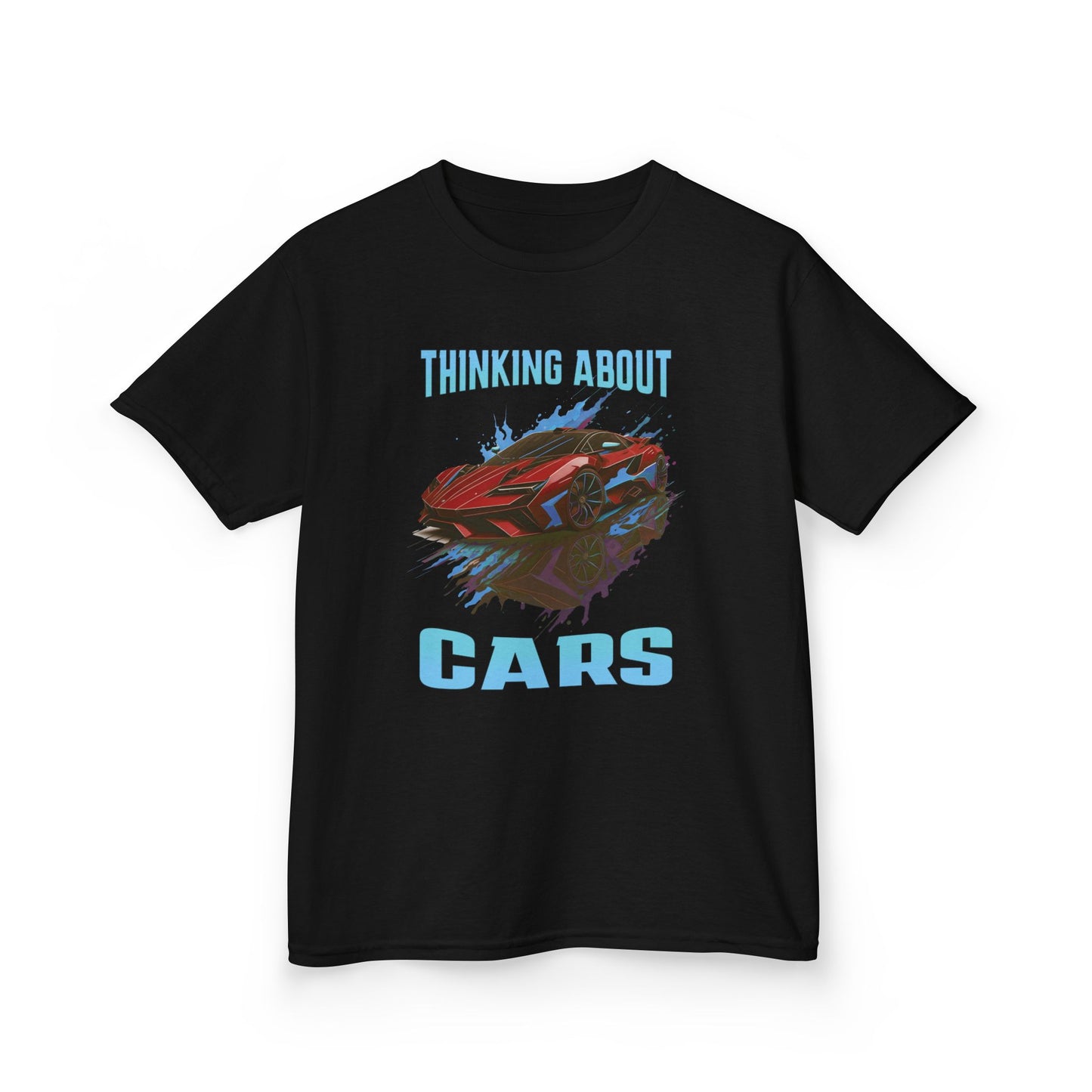 Thinking About Cars Supercar Sports Car Youth Size Boys T-Shirt