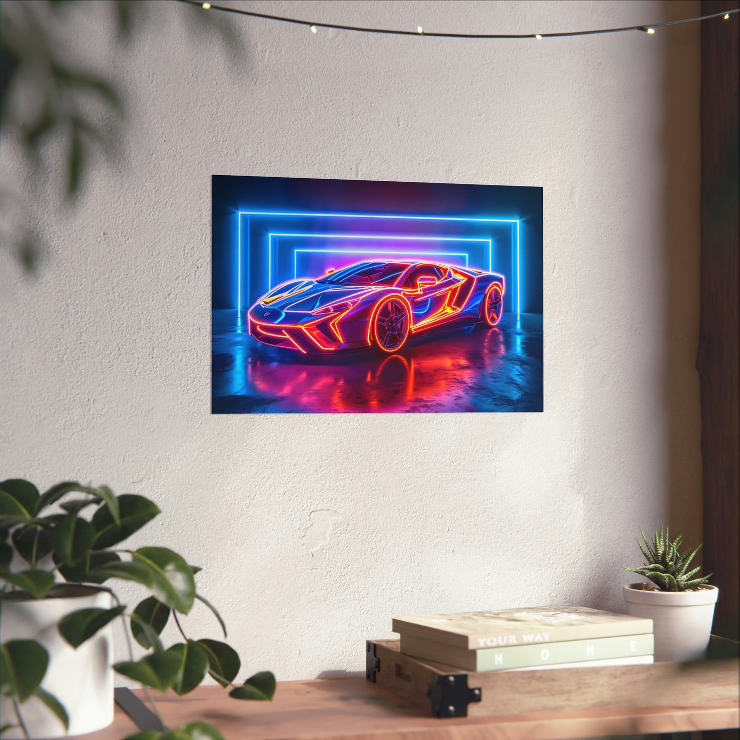 Supercar Sports Car Poster Art Print | Customizable