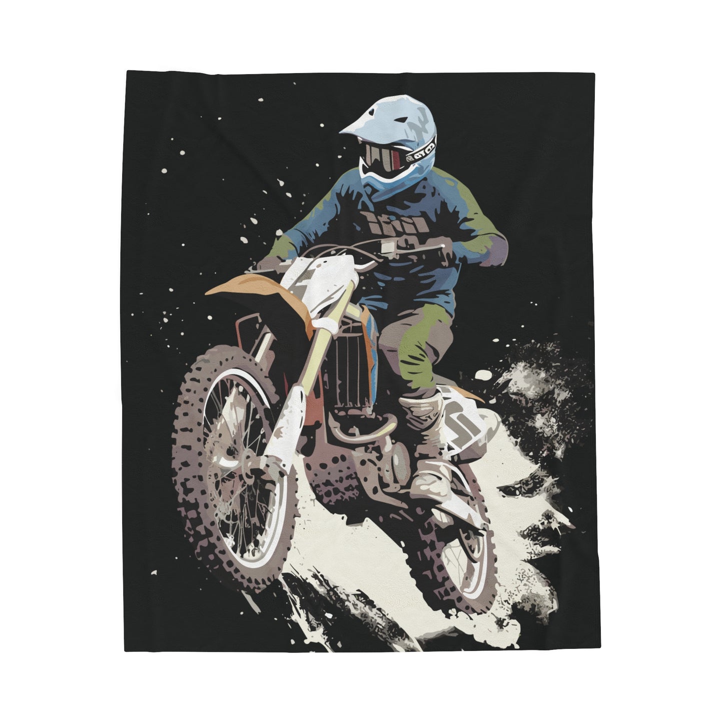 Dirt Bike Rider | Plush Blanket