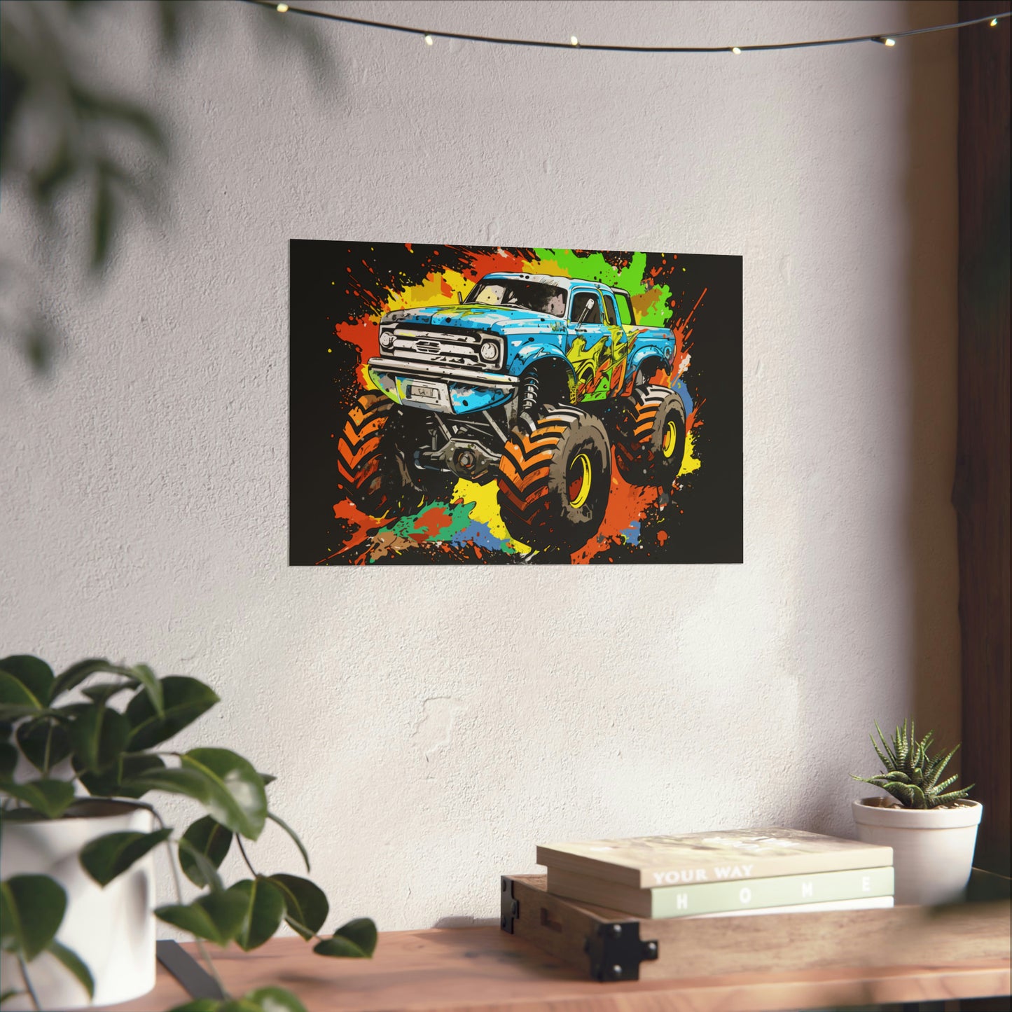 Monster Truck Poster Art Print | Customizable