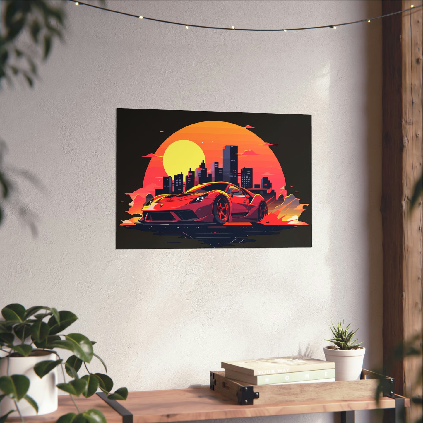 Supercar Sports Car Poster Art Print