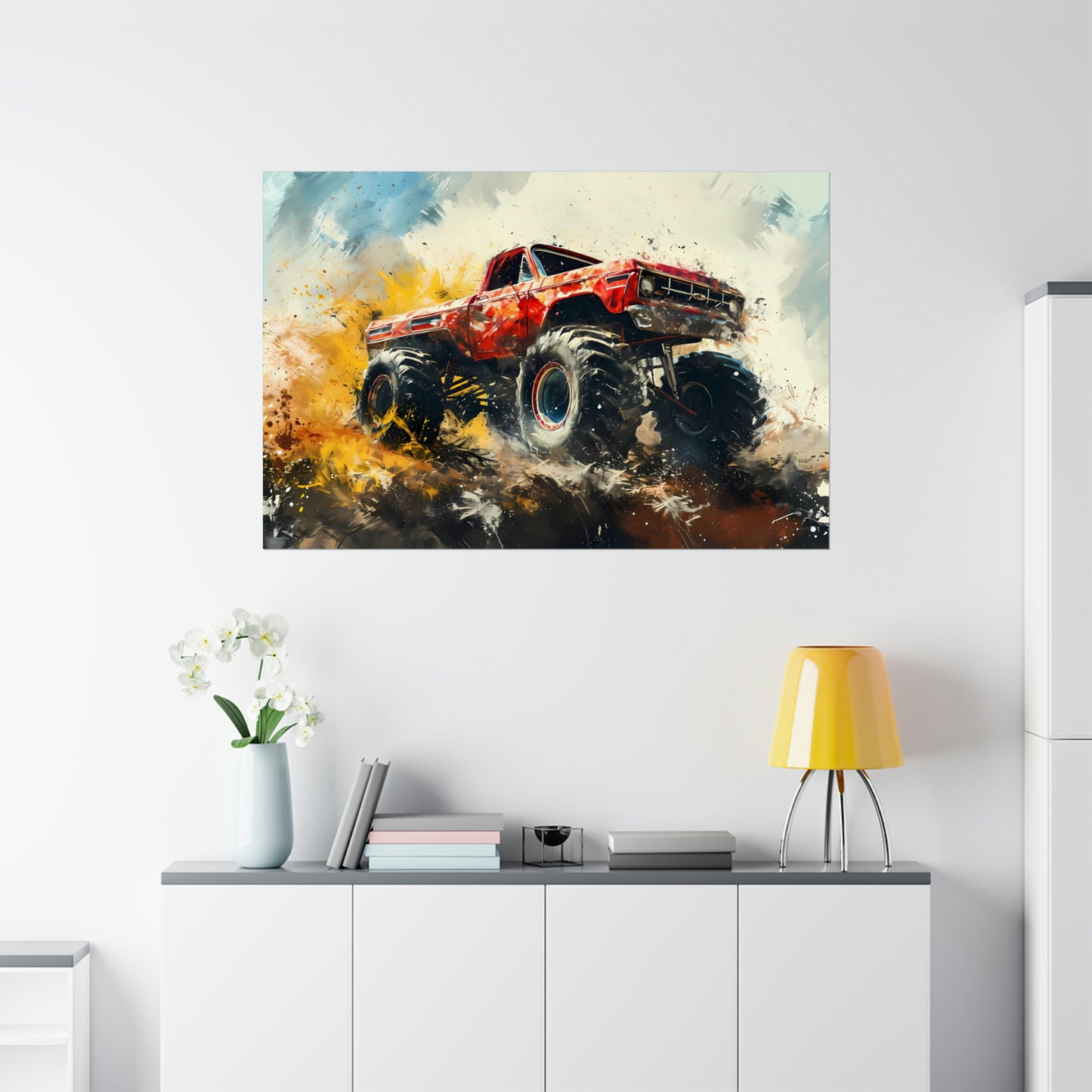 Monster Truck Poster Art Print | Customizable