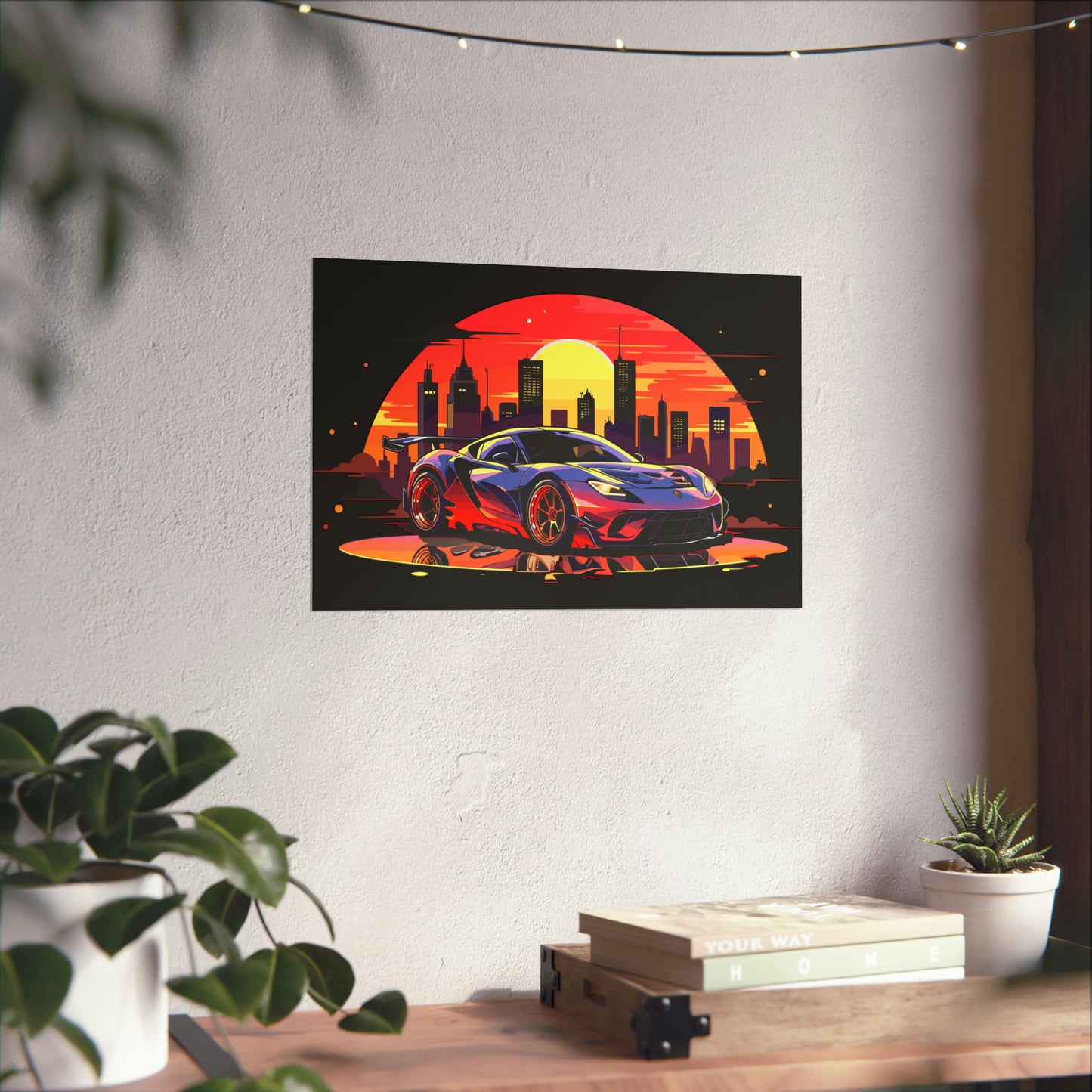 Supercar Sports Car Poster Art Print | Customizable
