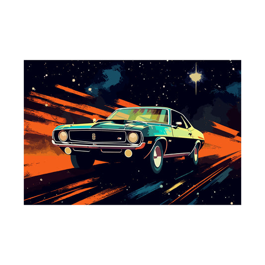 Muscle Car Poster Art Print