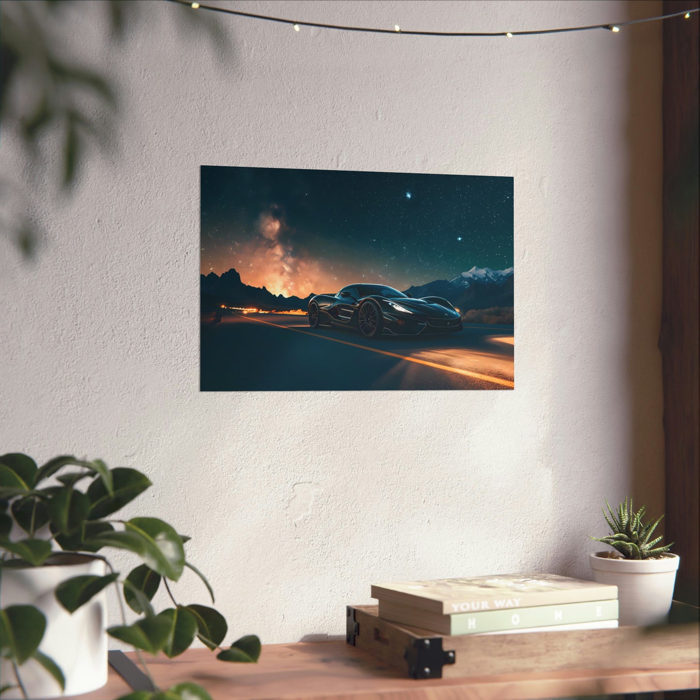 Supercar Sports Car Poster Art Print | Customizable
