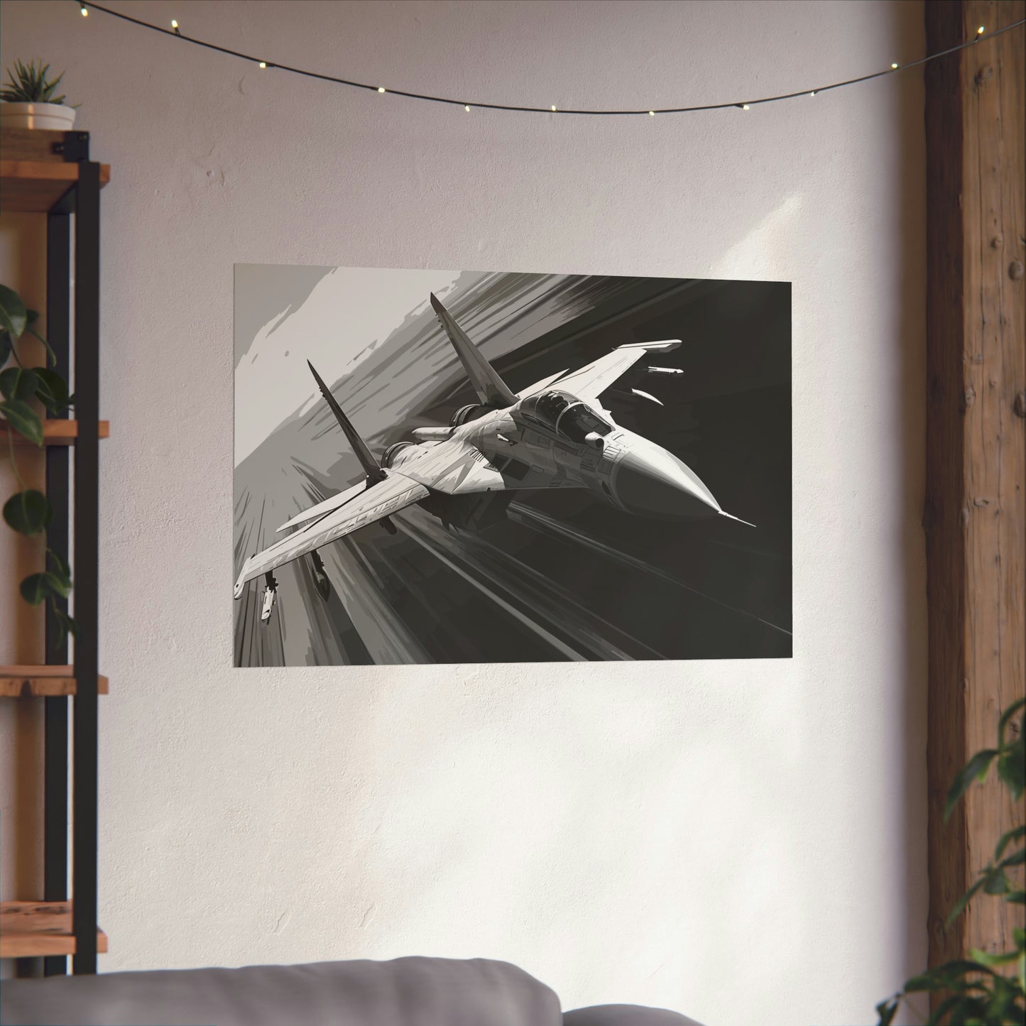 Fighter Jet Plane Art Print Poster | Unframed