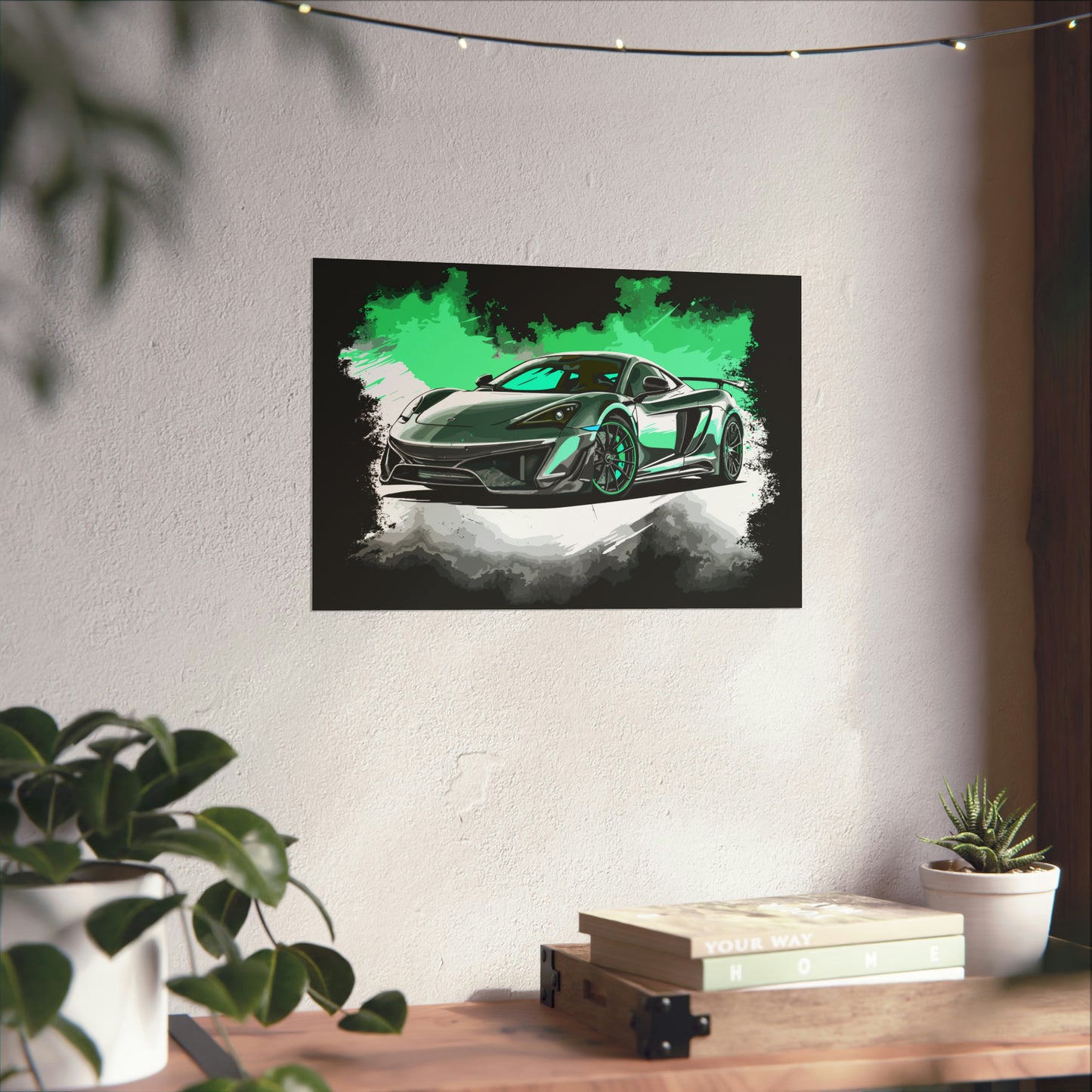 Supercar Sports Car Poster Art Print | Customizable
