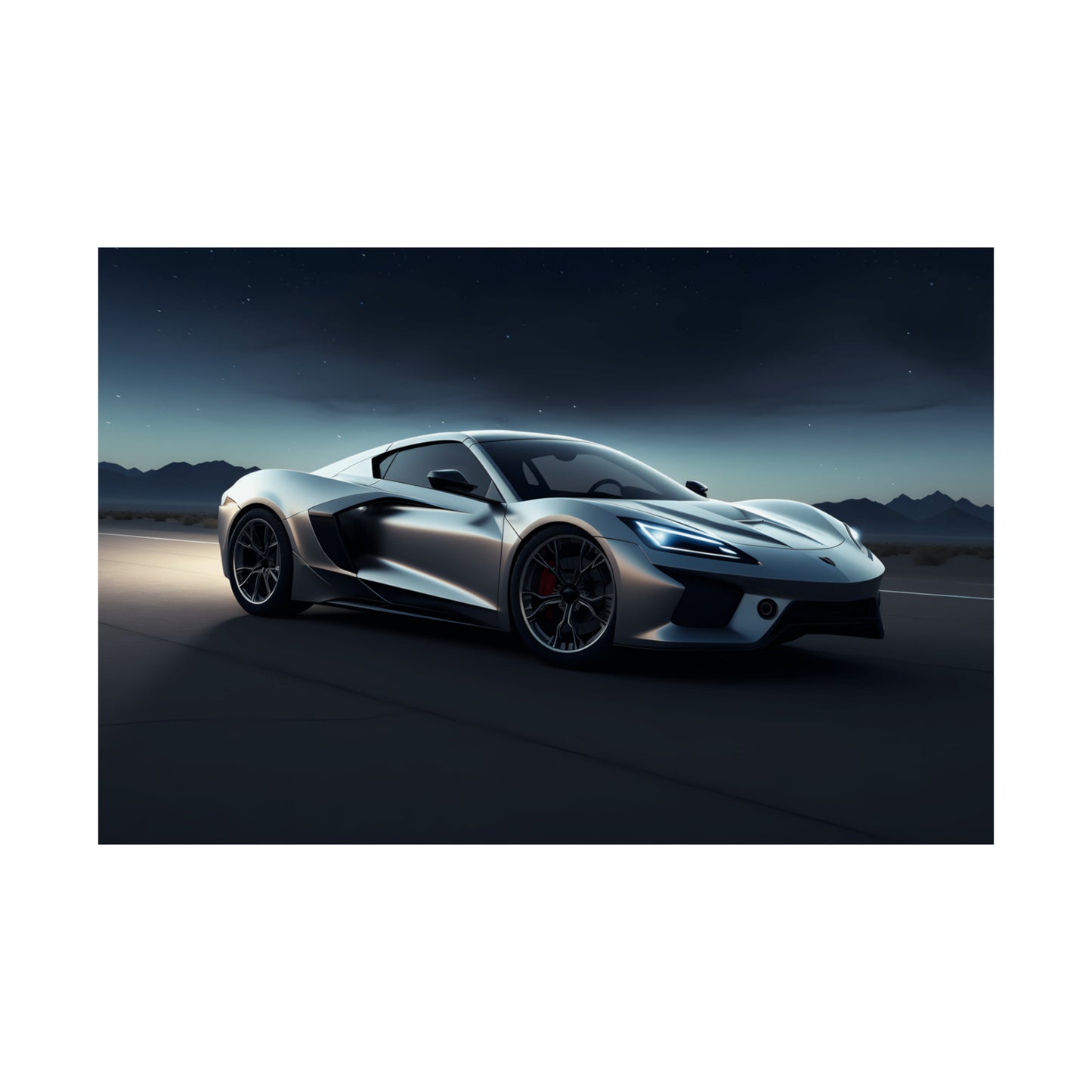 Supercar Sports Car Poster Art Print | Customizable