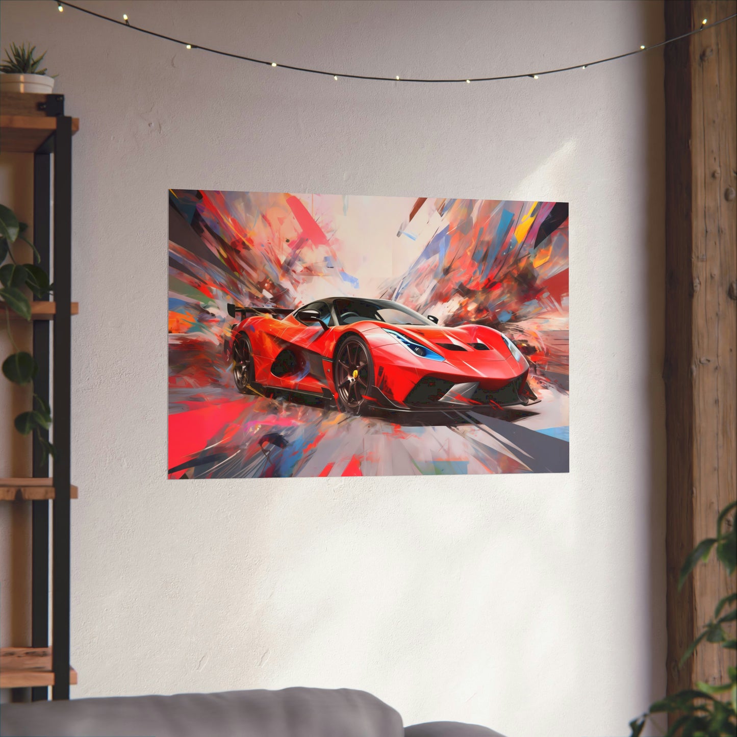 Supercar Sports Car Poster Art Print | Customizable