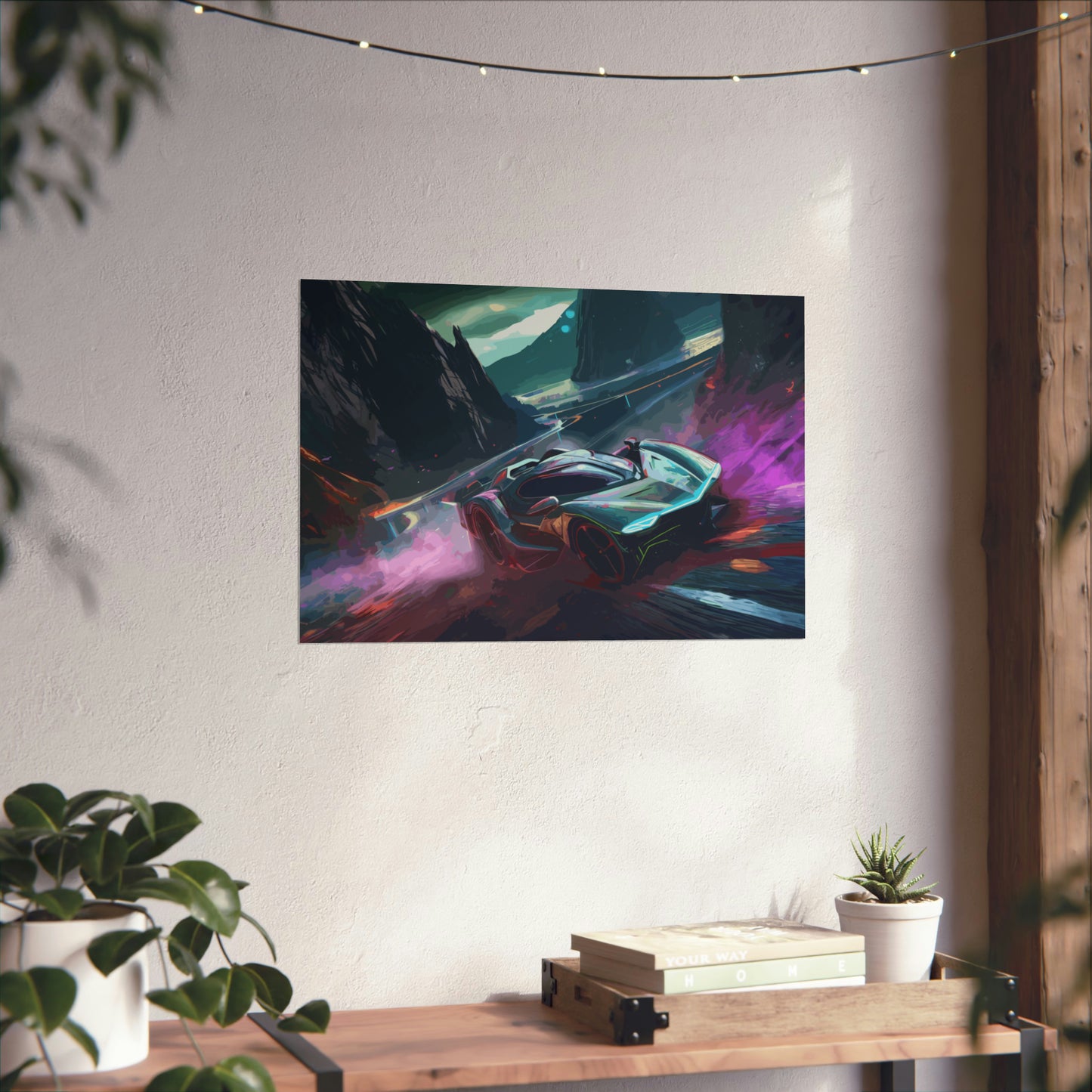 Supercar Sports Car Poster Art Print | Customizable