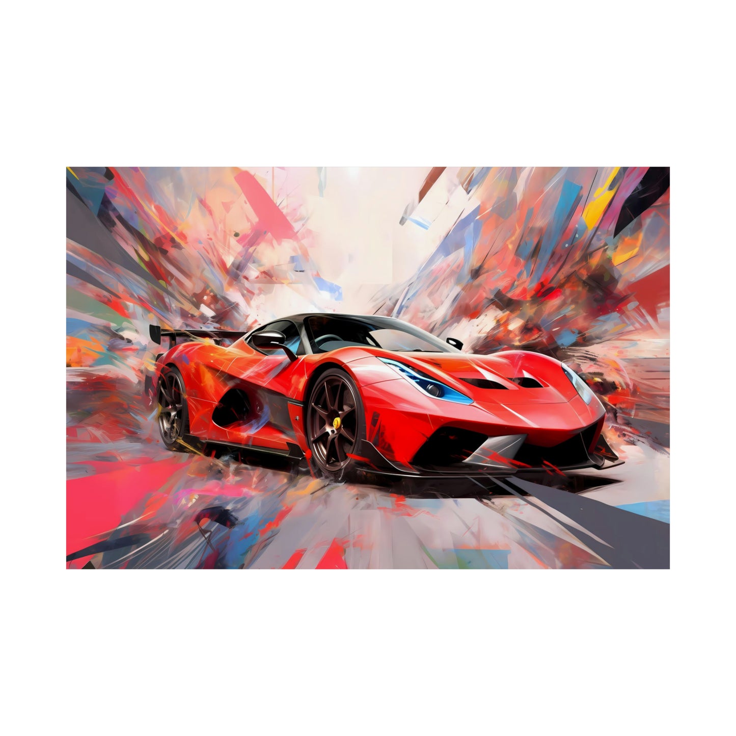 Supercar Sports Car Poster Art Print | Customizable