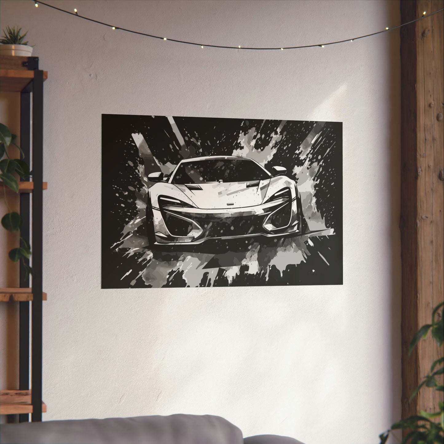 Supercar Sports Car Poster Art Print | Customizable