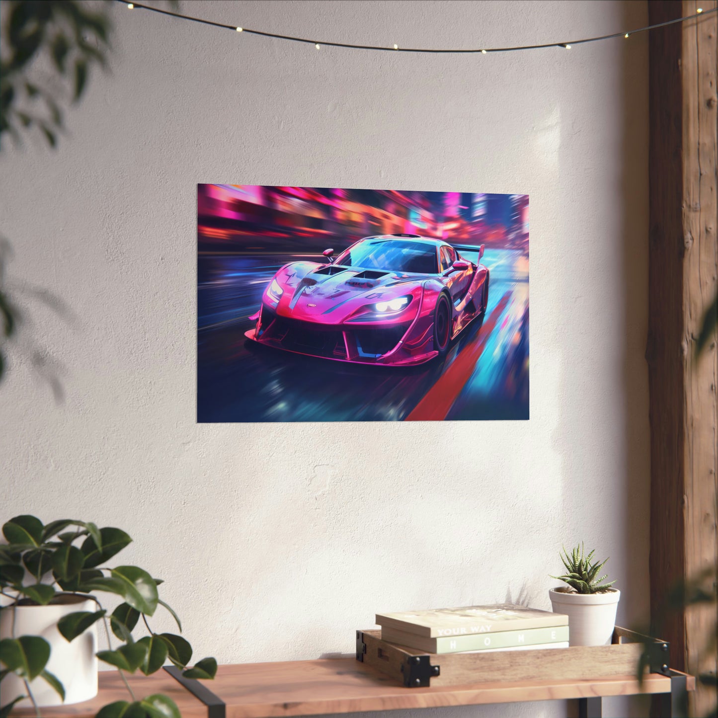 Japanese Drift Car Poster Art Print | Customizable