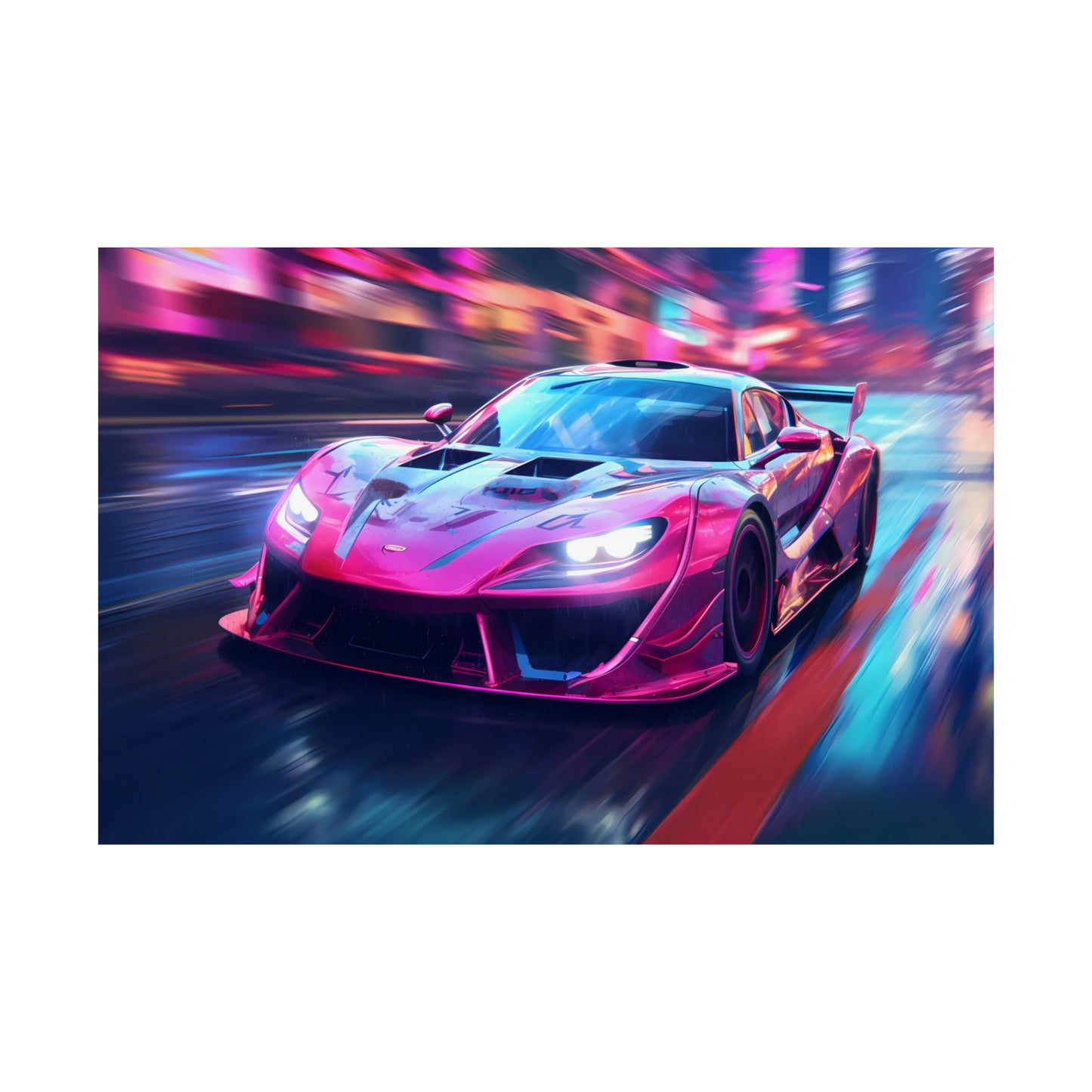 Japanese Drift Car Poster Art Print | Customizable