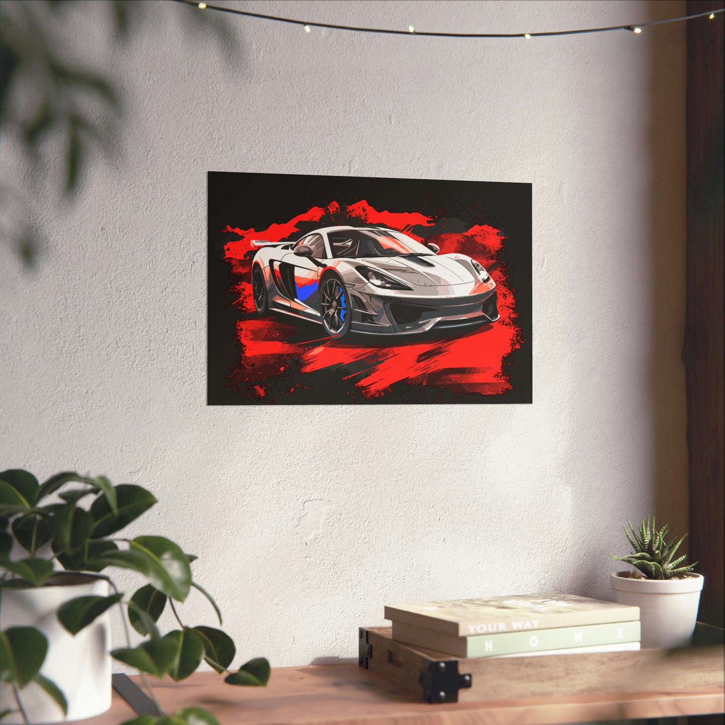 Supercar Sports Car Poster Art Print | Customizable