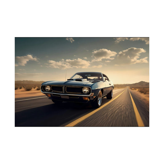 Muscle Car Poster Art Print