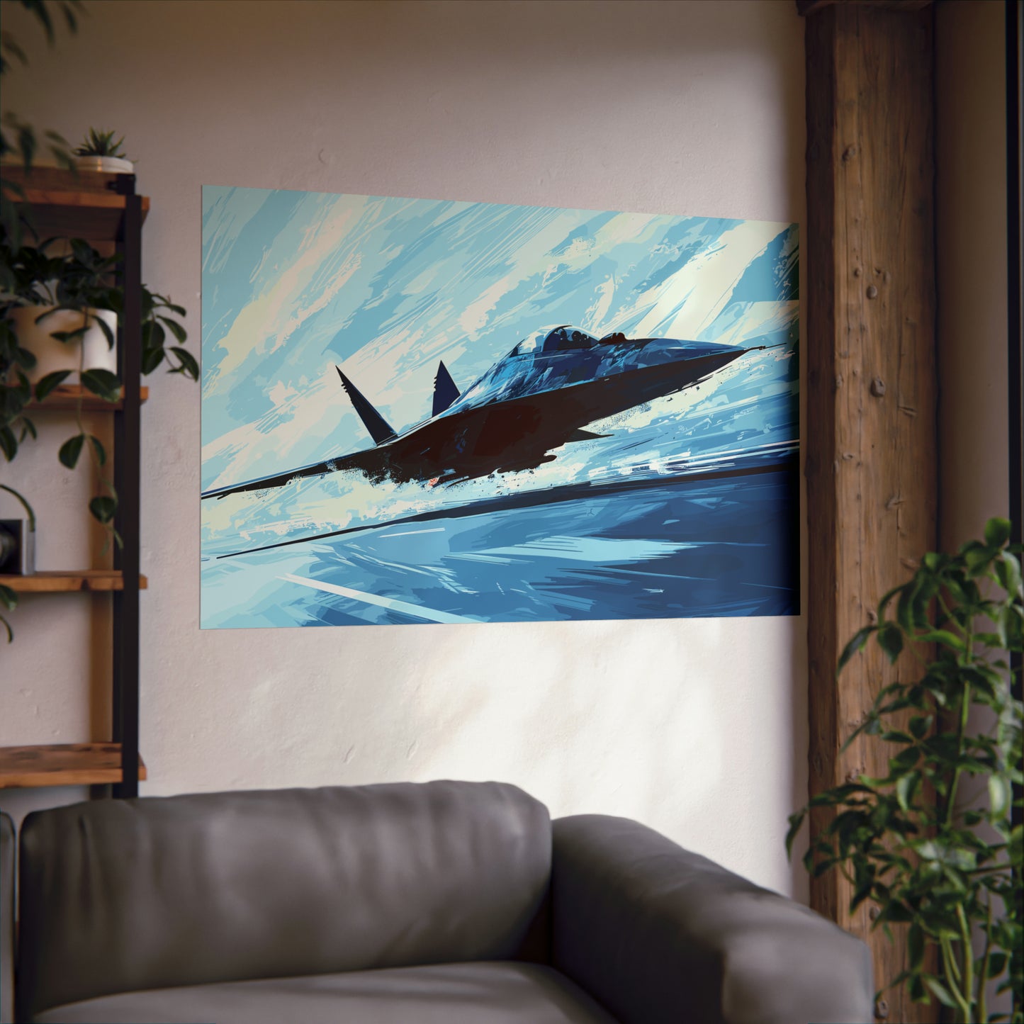 Fighter Jet Plane Art Print Poster | Unframed