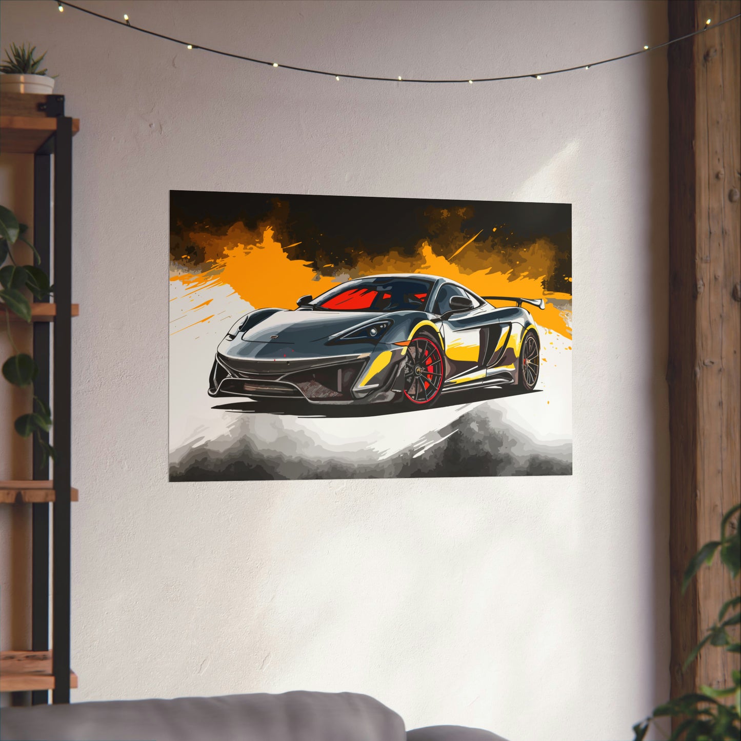 Supercar Sports Car Poster Art Print | Customizable