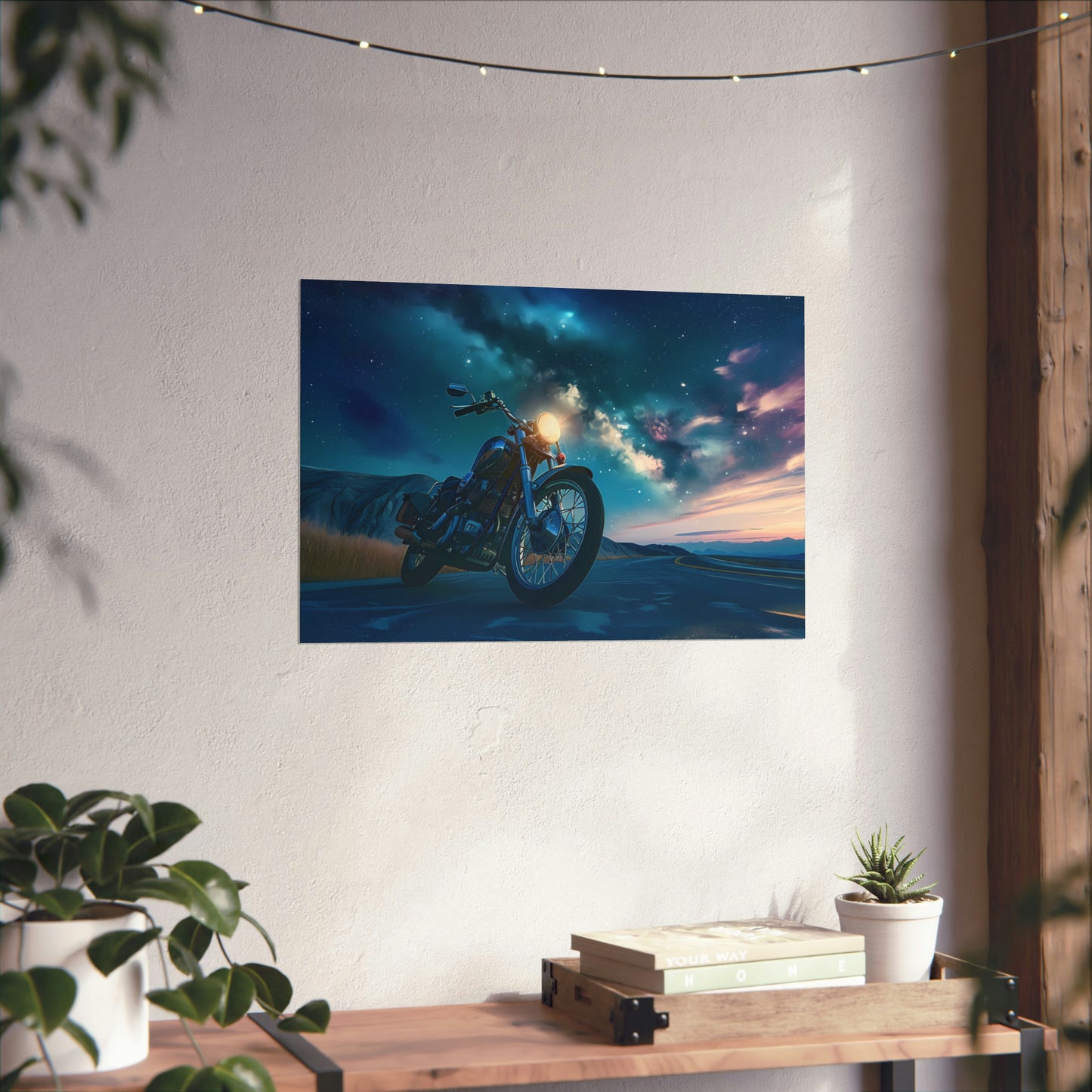 Motorcycle Art Print Poster | Unframed
